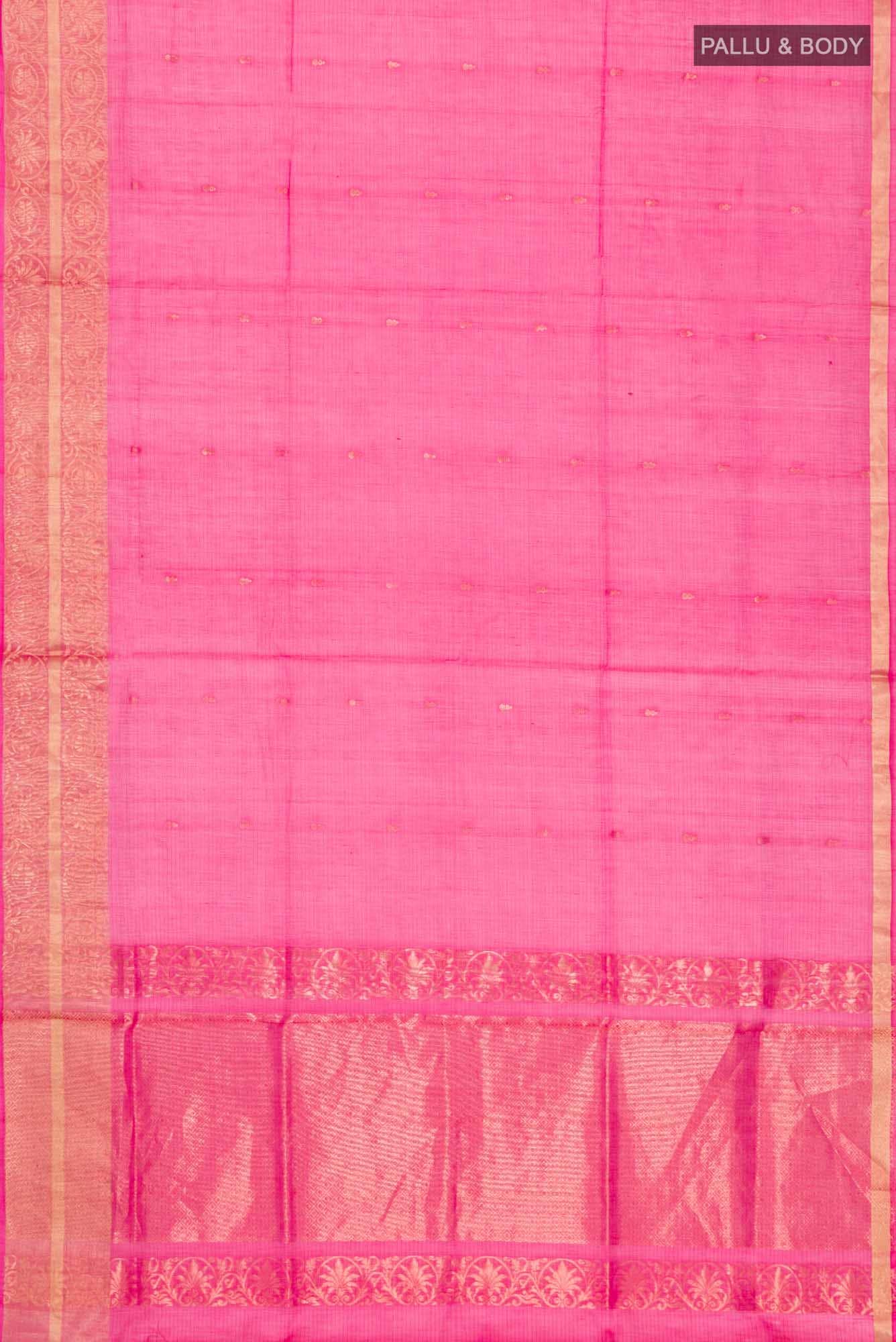 Pink Silk Cotton Saree