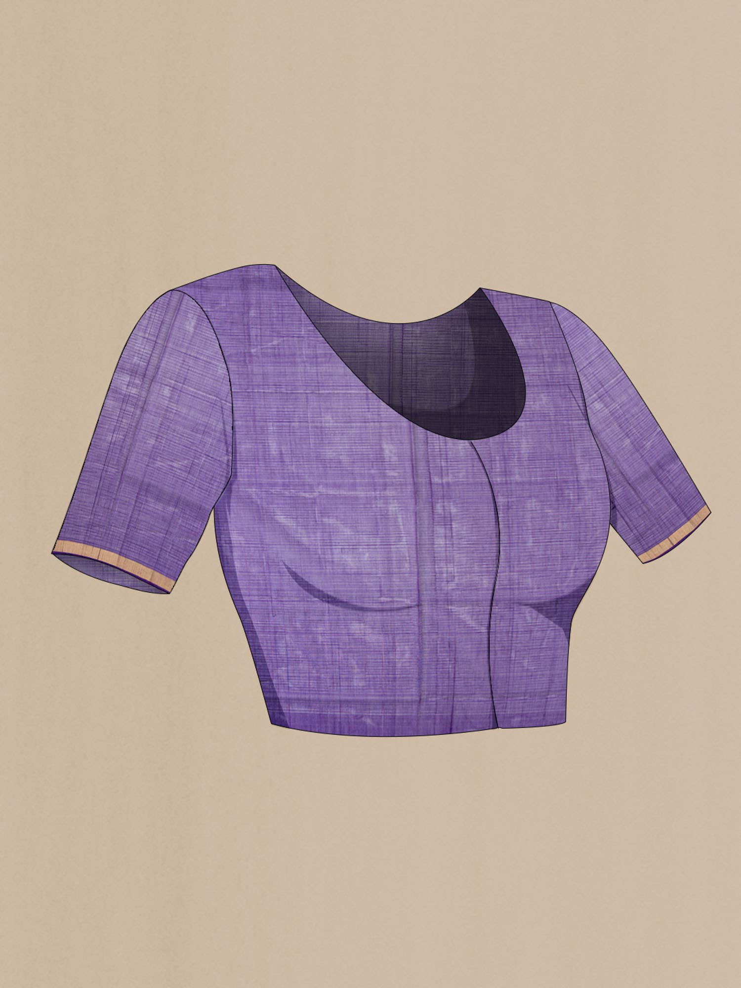Violet Silk Cotton Saree