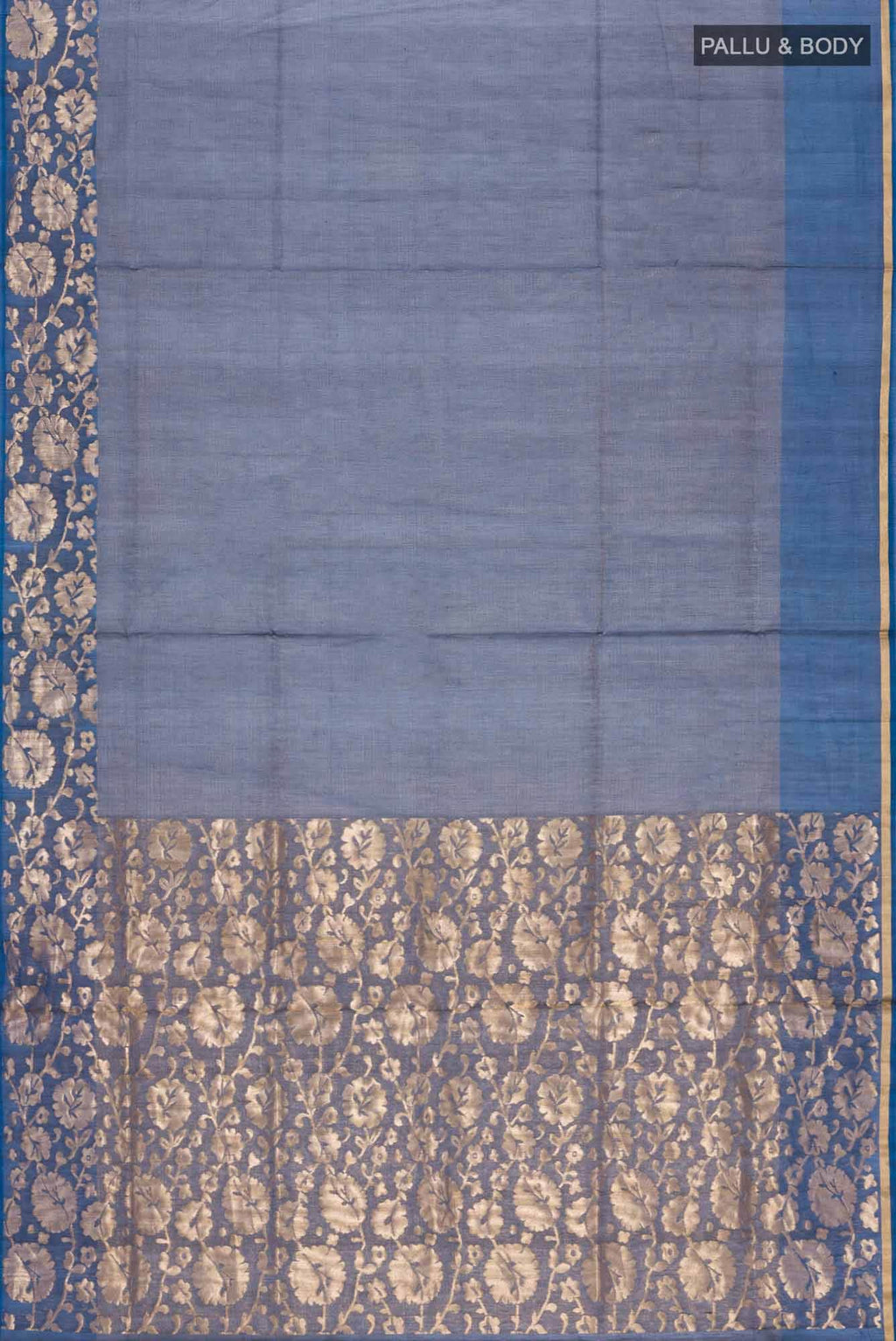 Blue Silk Cotton Saree