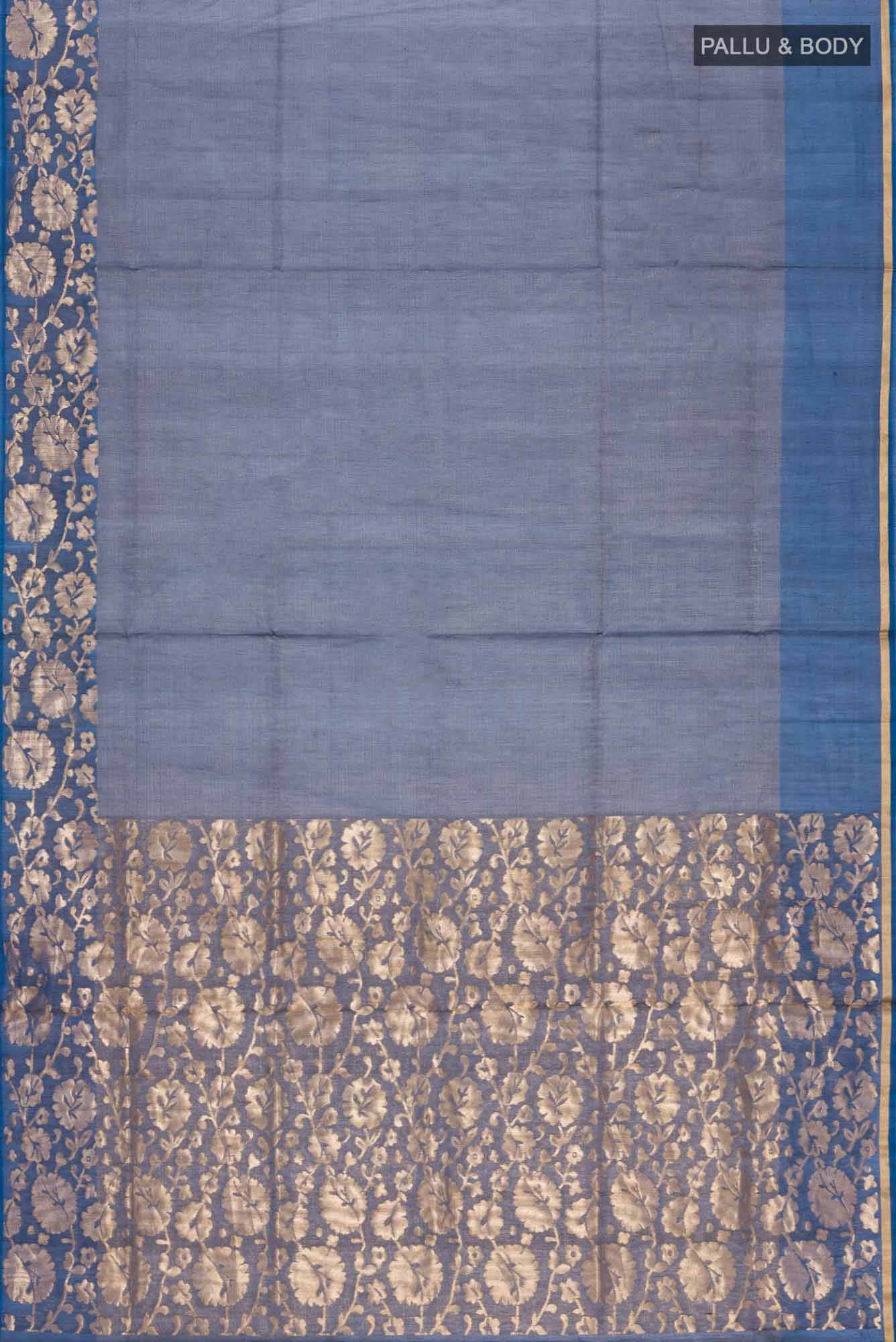 Blue Silk Cotton Saree
