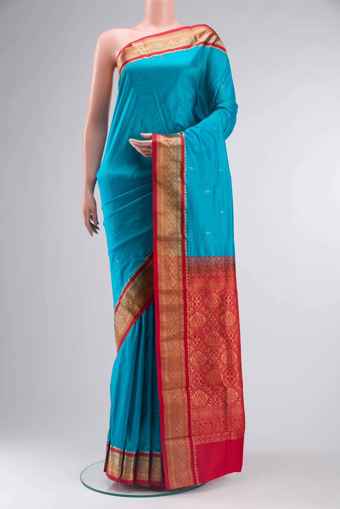 Blue Bangalore Silk Saree