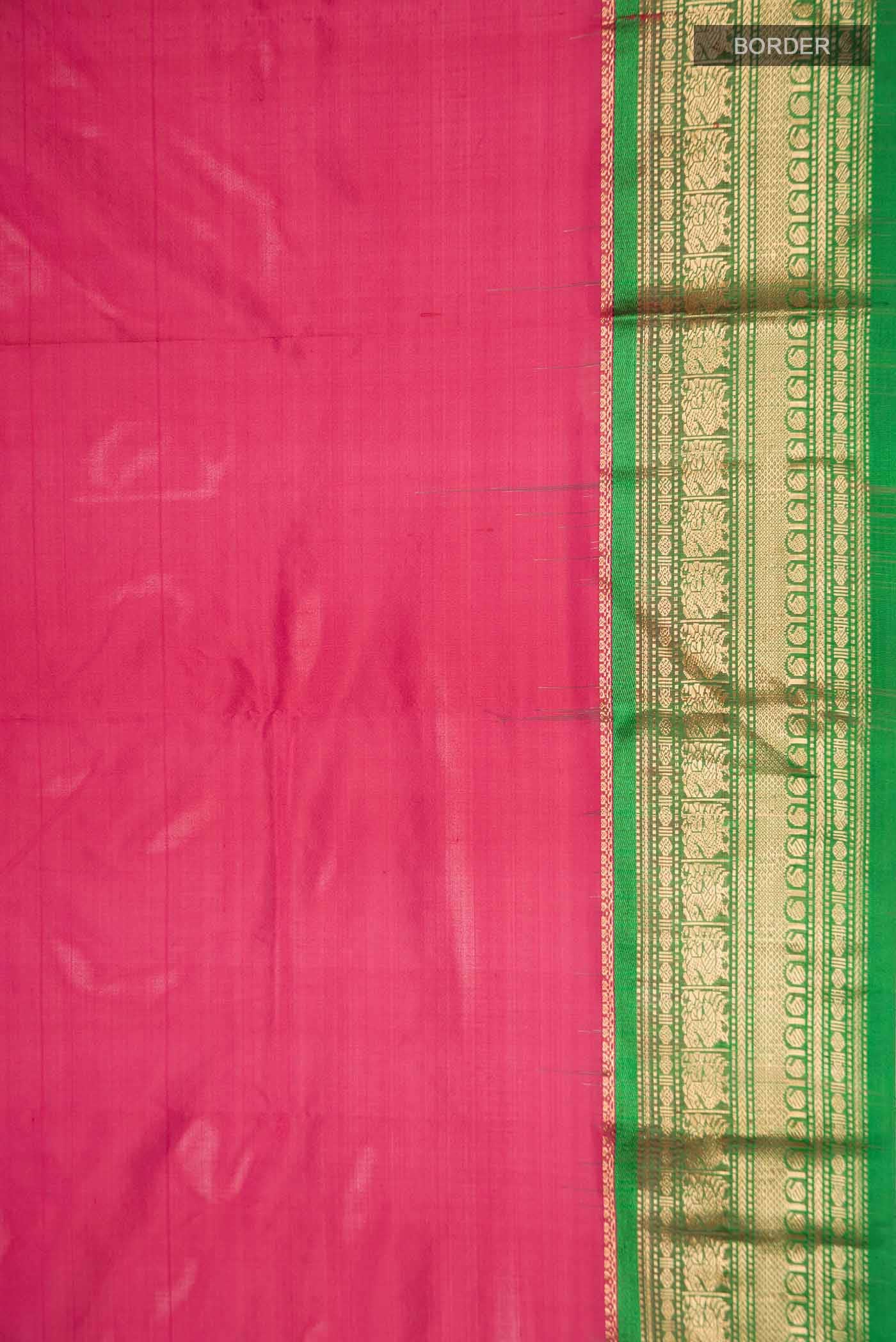 Pink Bangalore Silk Saree