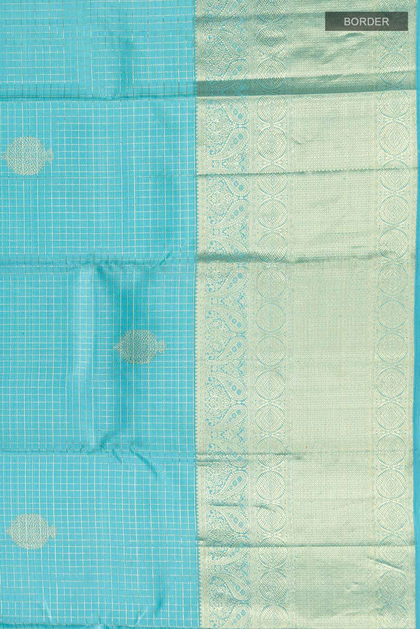 Blue Kanchipuram Silk Saree