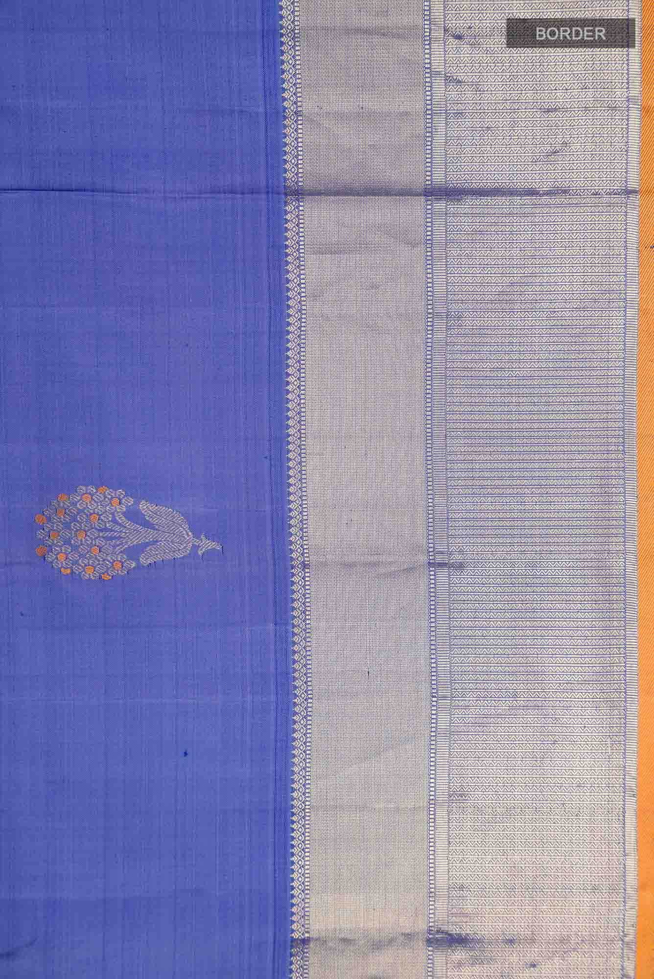 Blue Kanchipuram Silk Saree