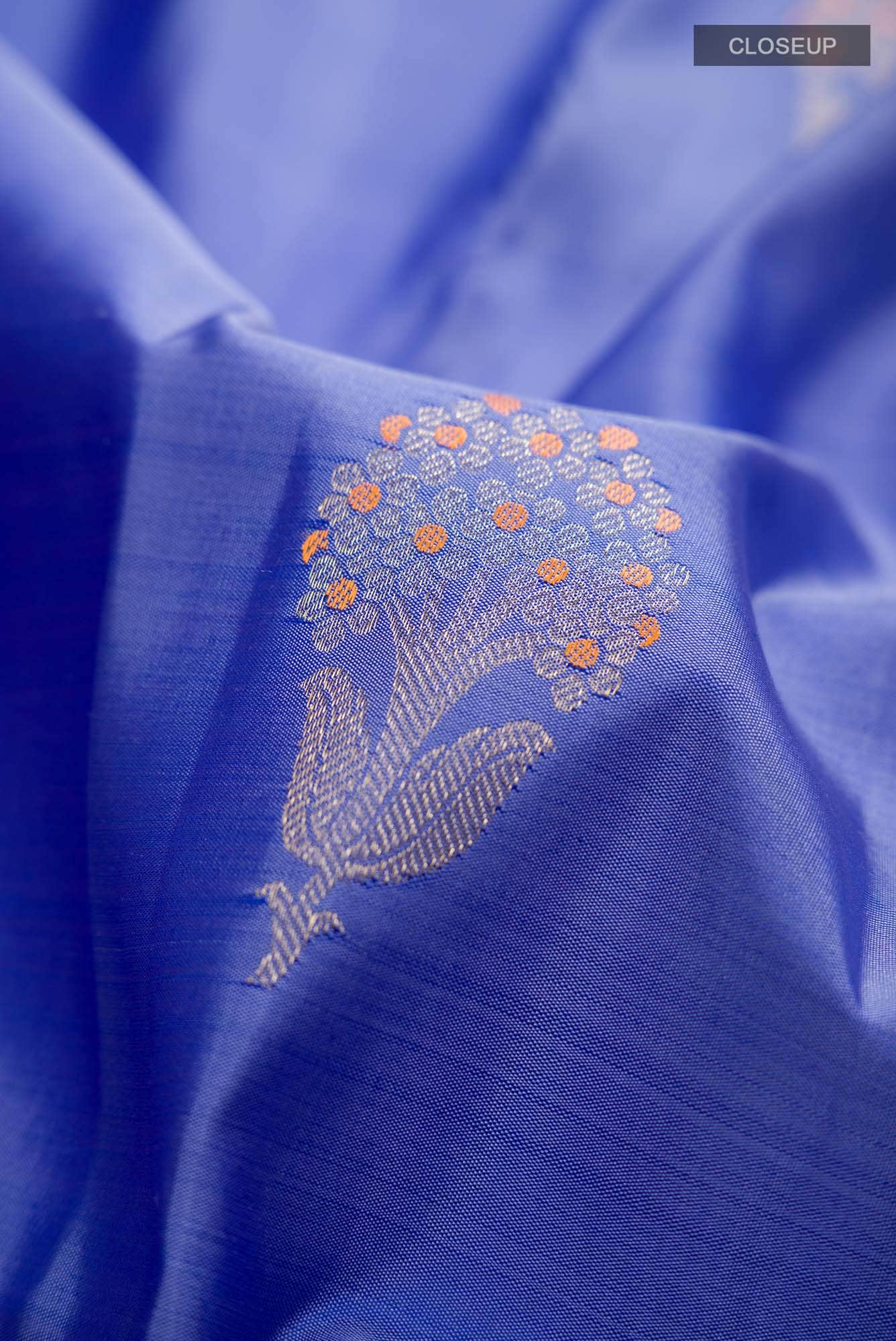 Blue Kanchipuram Silk Saree