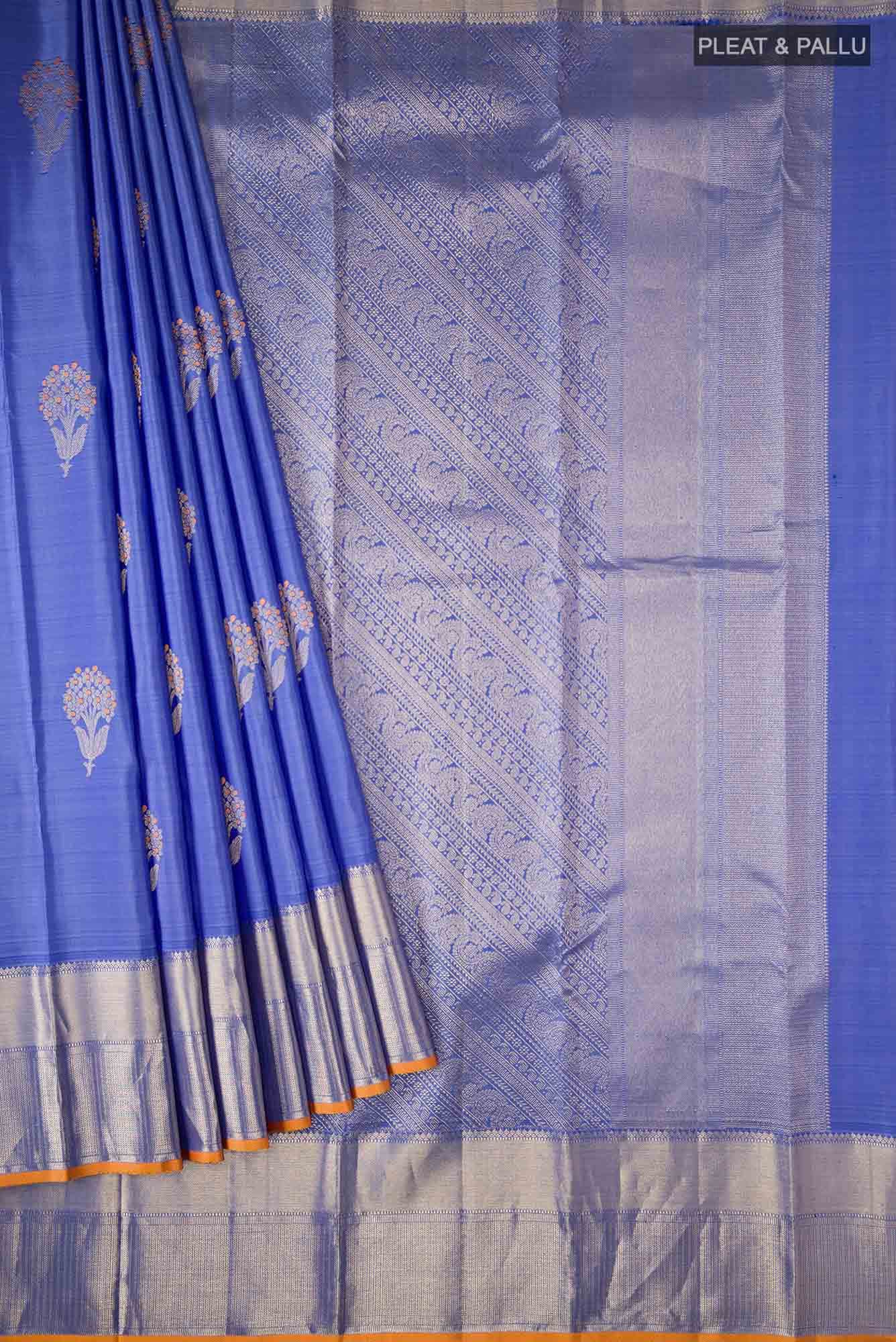 Blue Kanchipuram Silk Saree