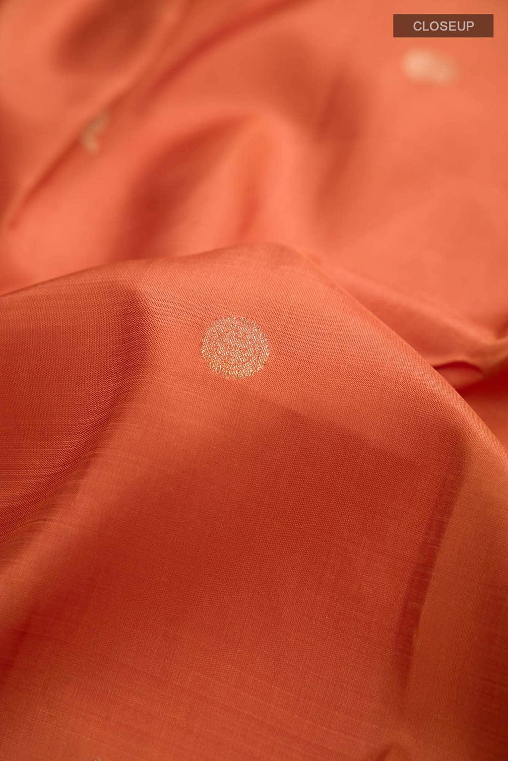 Orange Kanchipuram Silk Saree