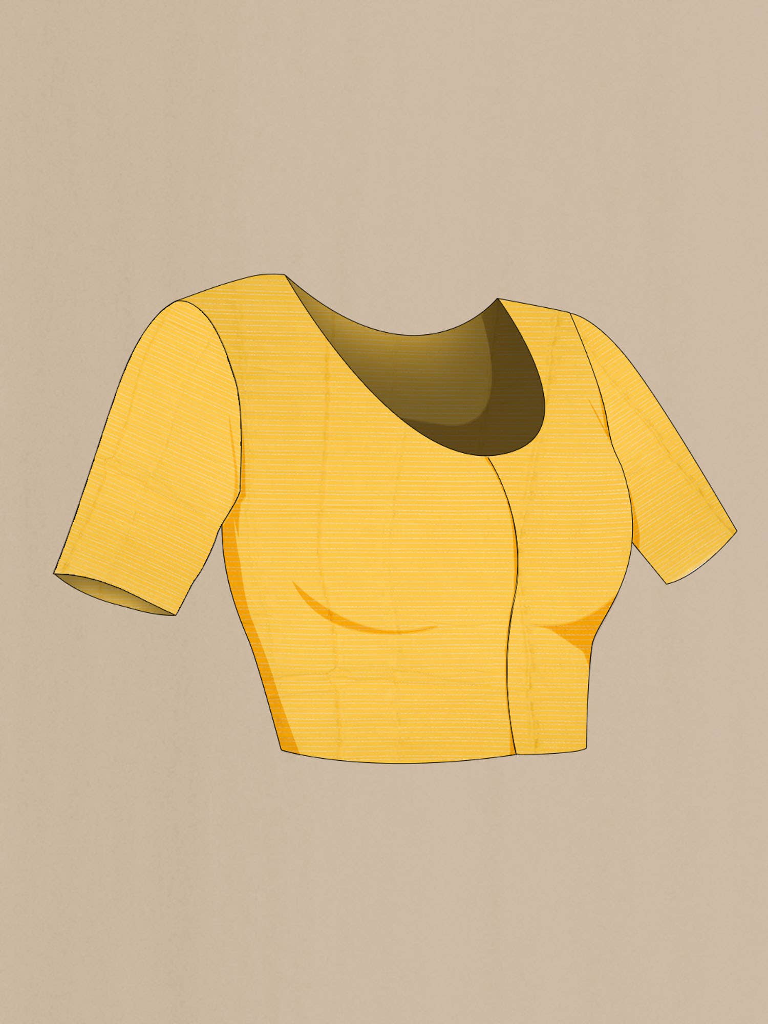 Yellow Mysore Chiffon Saree