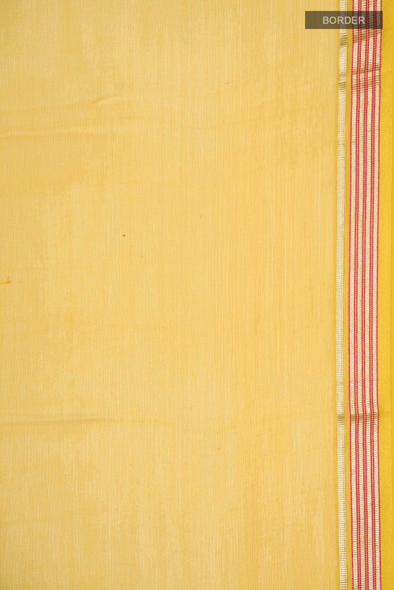 Yellow Mysore Chiffon Saree