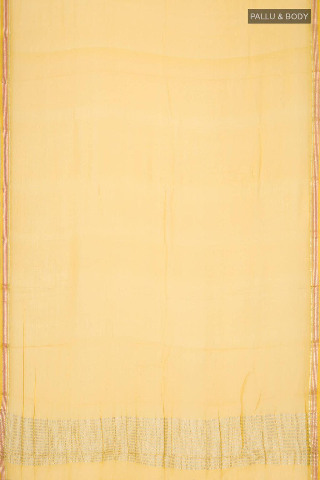 Yellow Mysore Chiffon Saree