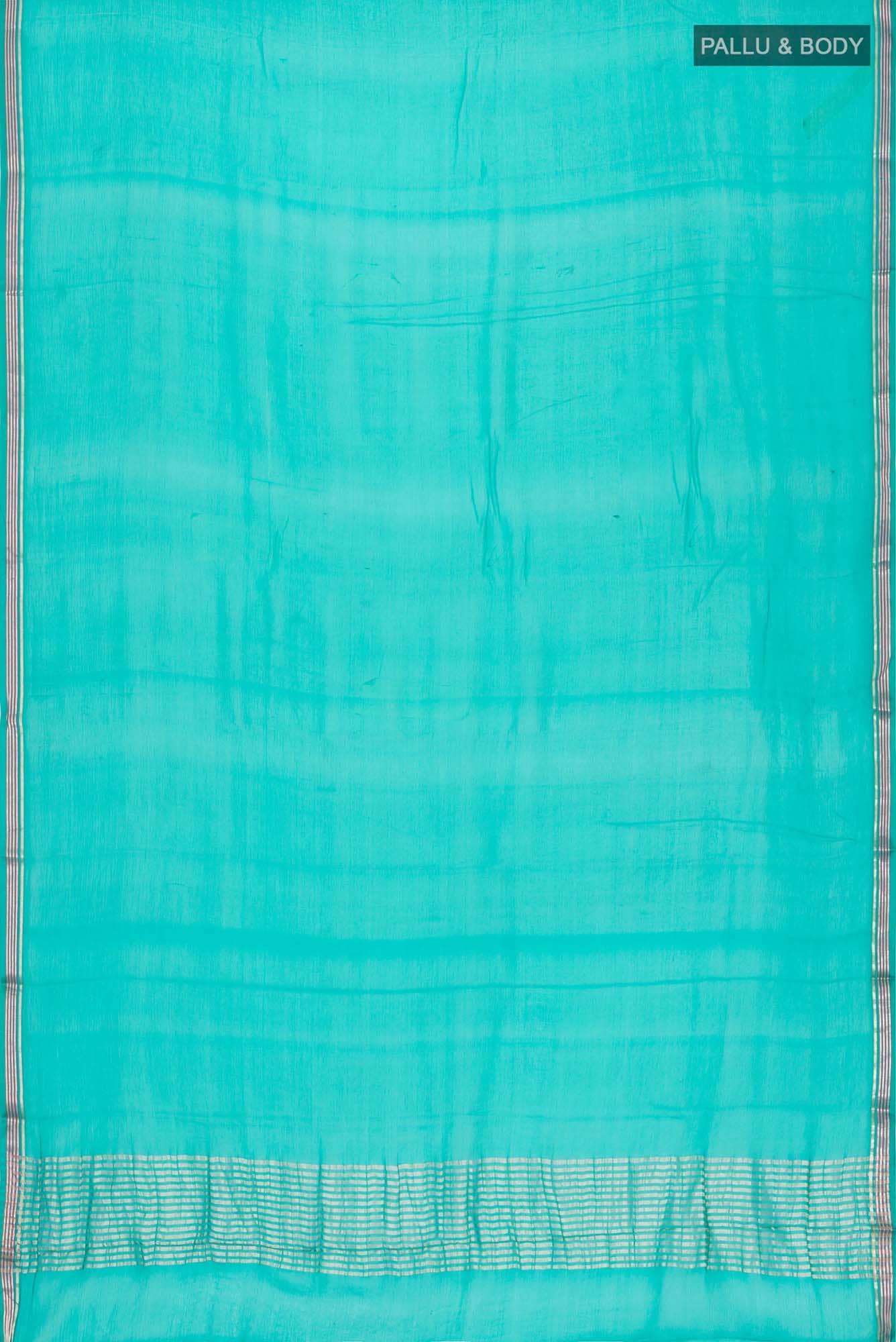Teal Mysore Chiffon Saree
