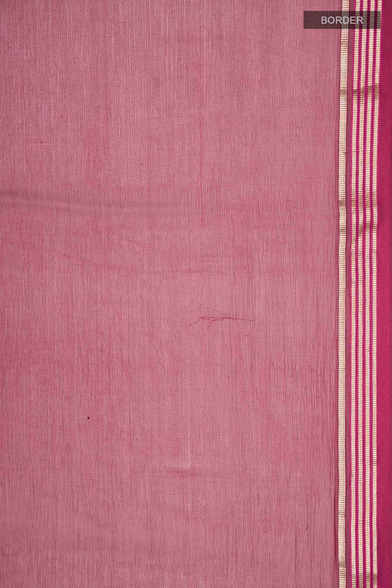 Dark Pink Mysore Chiffon Saree