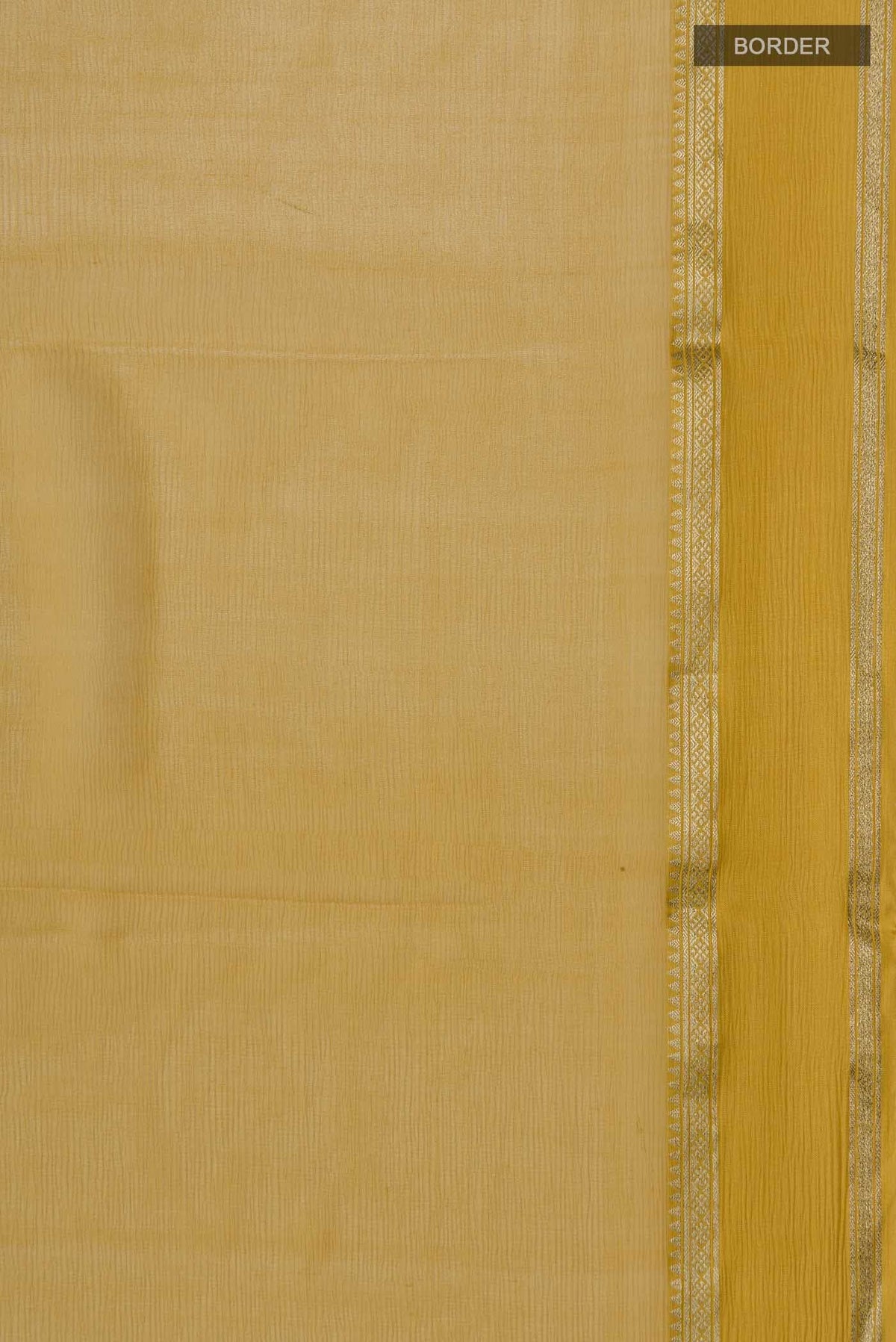 Yellow Mysore Chiffon Saree