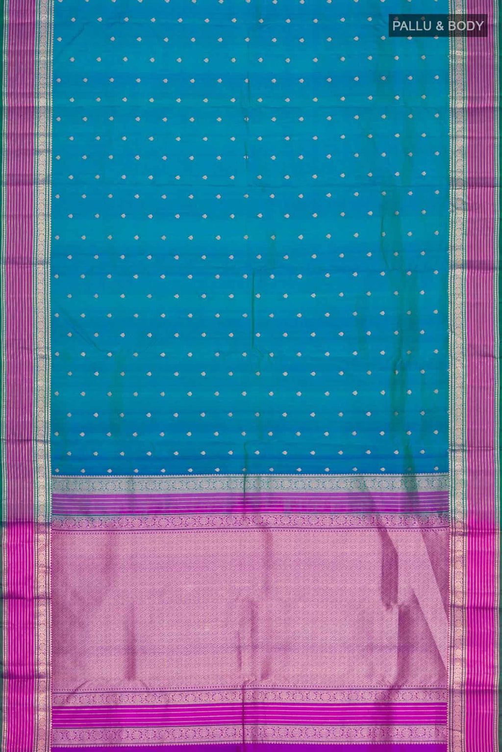 Blue Kanchipuram Silk Saree