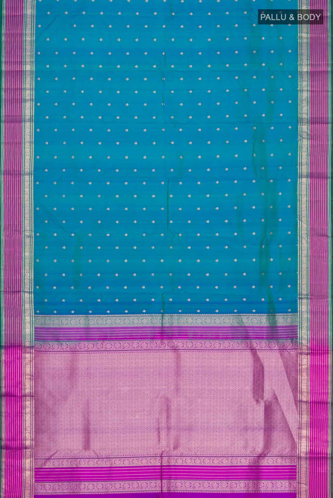 Blue Kanchipuram Silk Saree