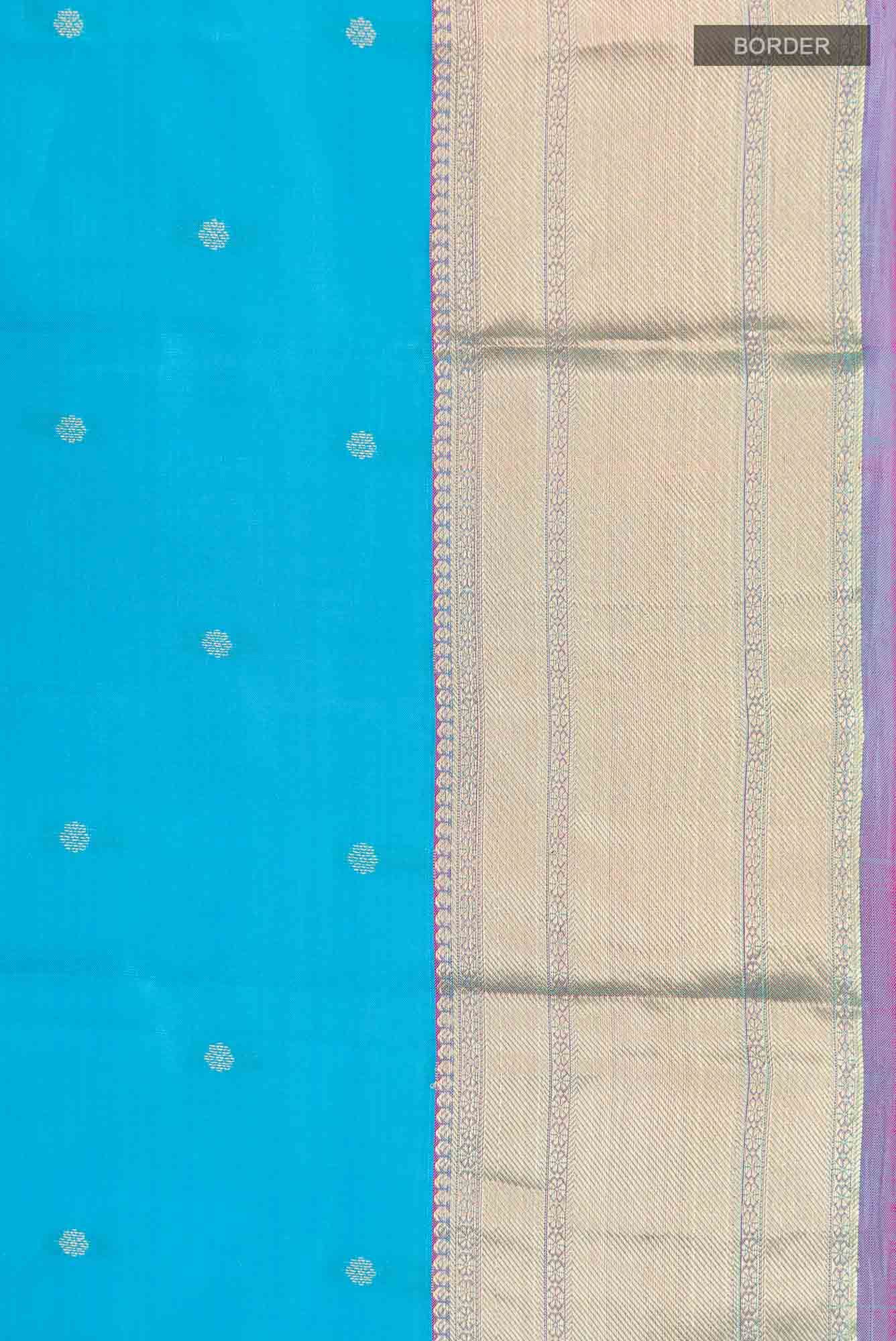 Blue Kanchipuram Silk Saree
