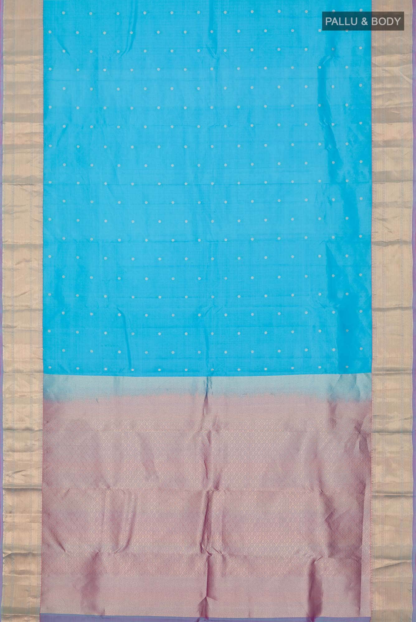Blue Kanchipuram Silk Saree