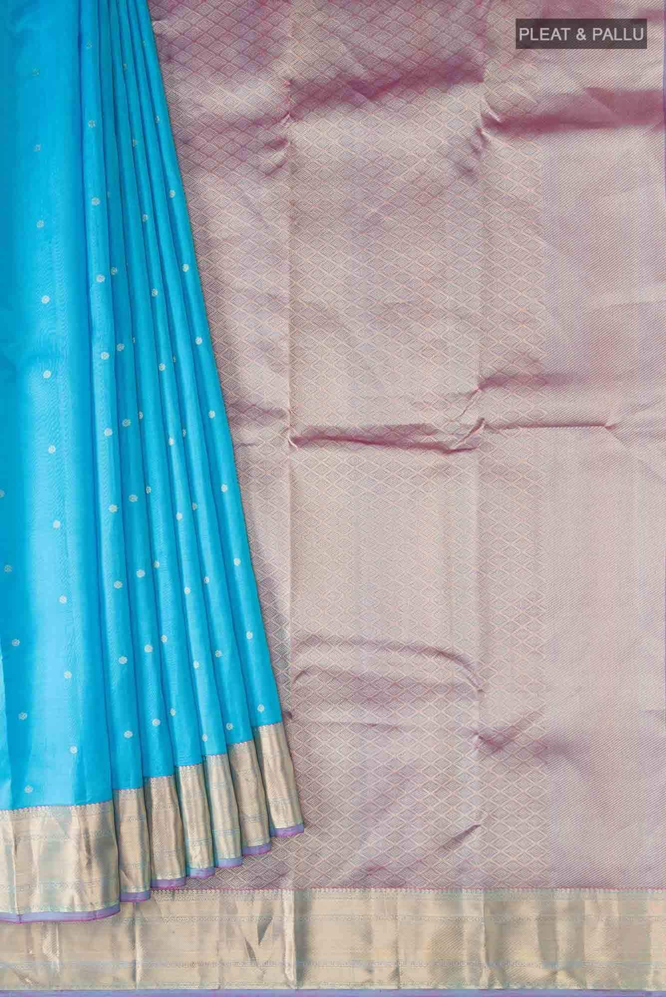 Blue Kanchipuram Silk Saree
