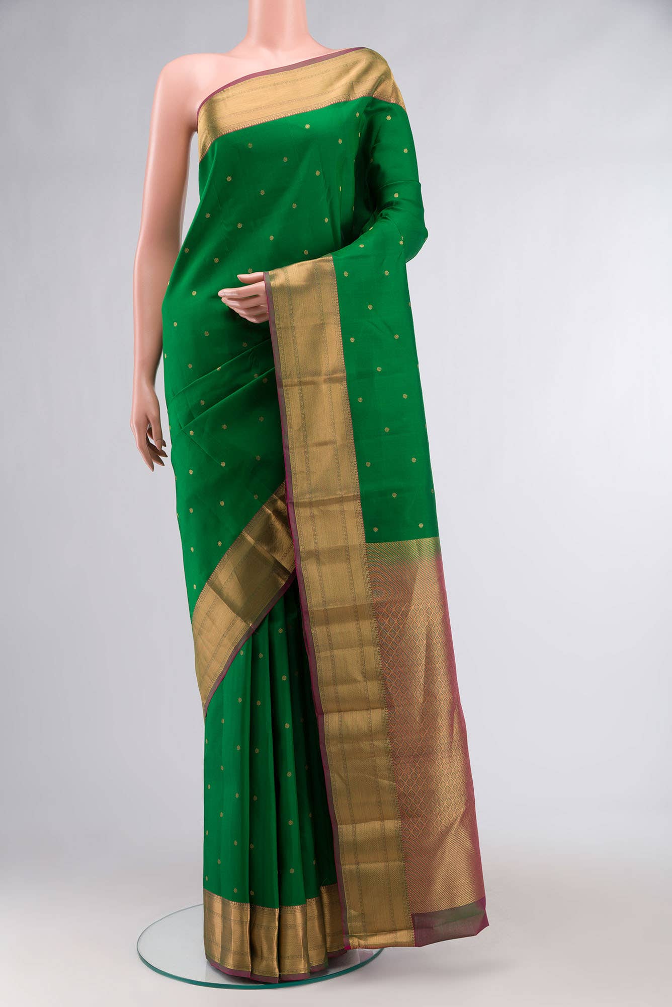 Green Kanchipuram Silk Saree