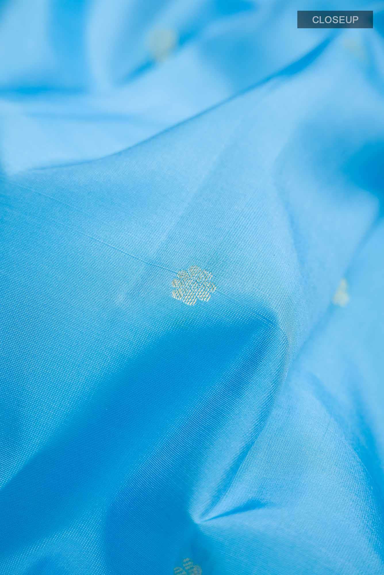 Blue Kanchipuram Silk Saree