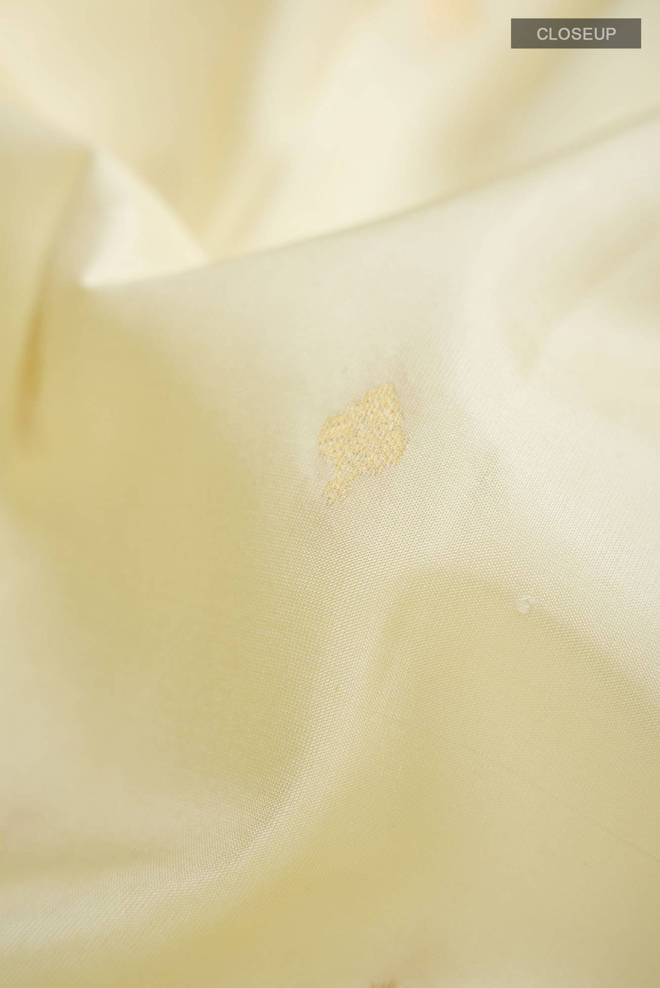 Cream Kanchipuram Silk Saree