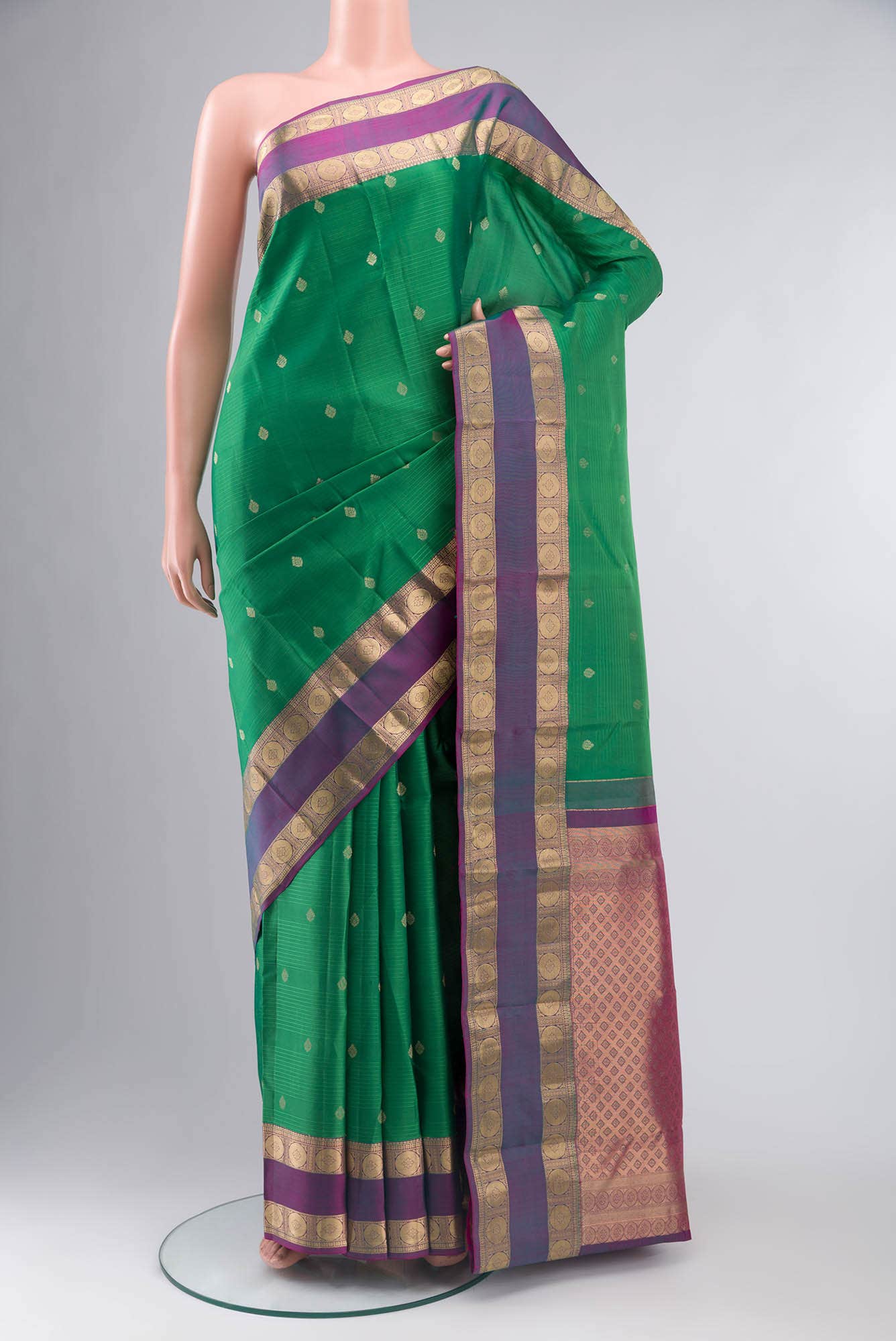 Green Kanchipuram Silk Saree