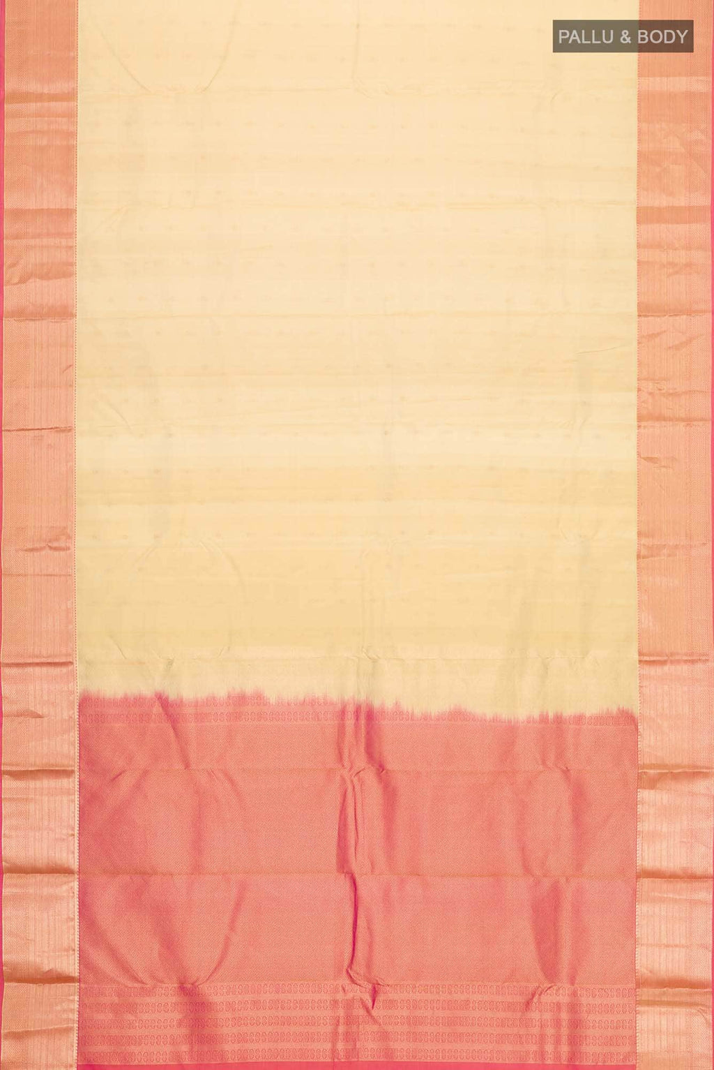 Beige Kanchipuram Silk Saree