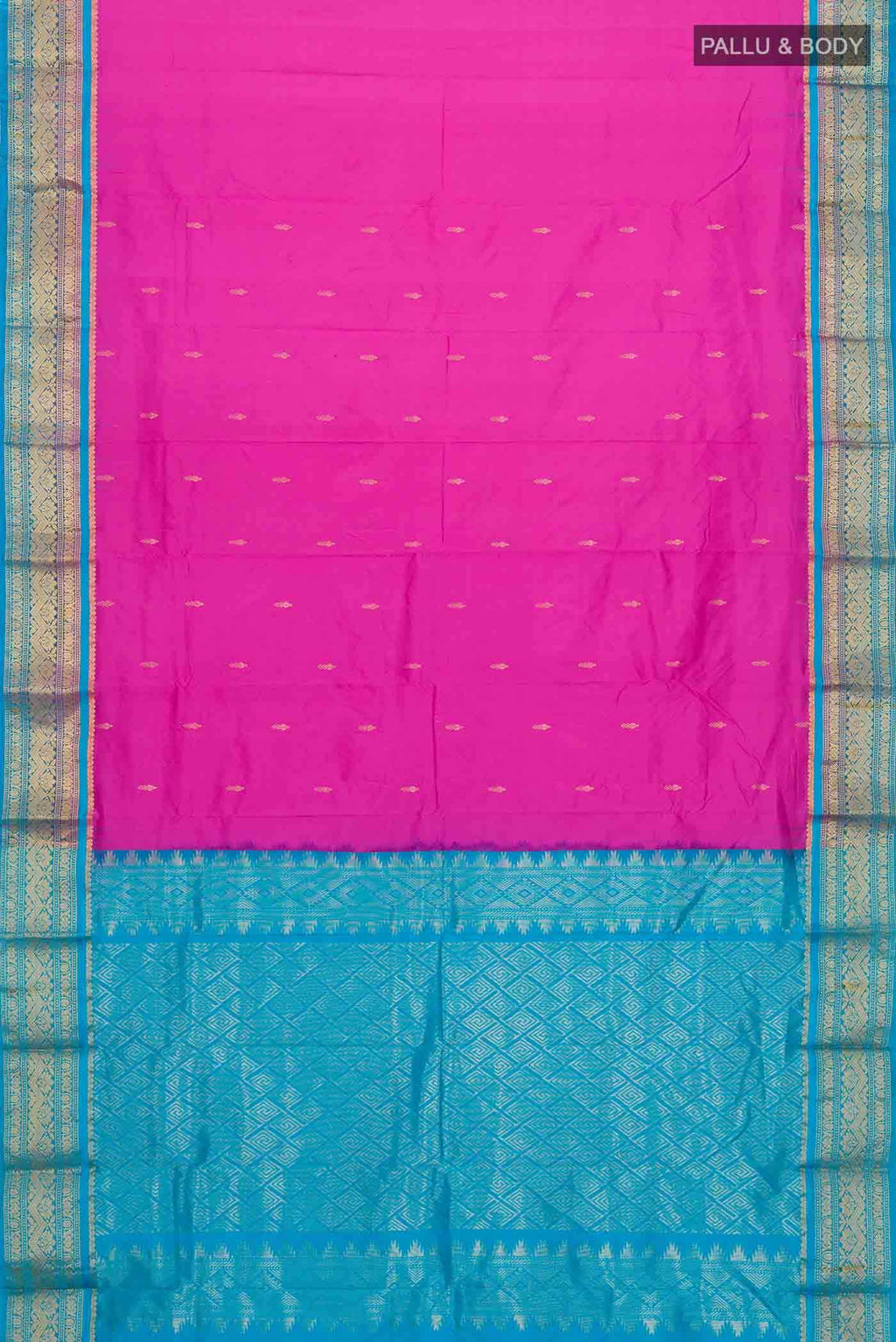 Pink Bangalore Silk Saree