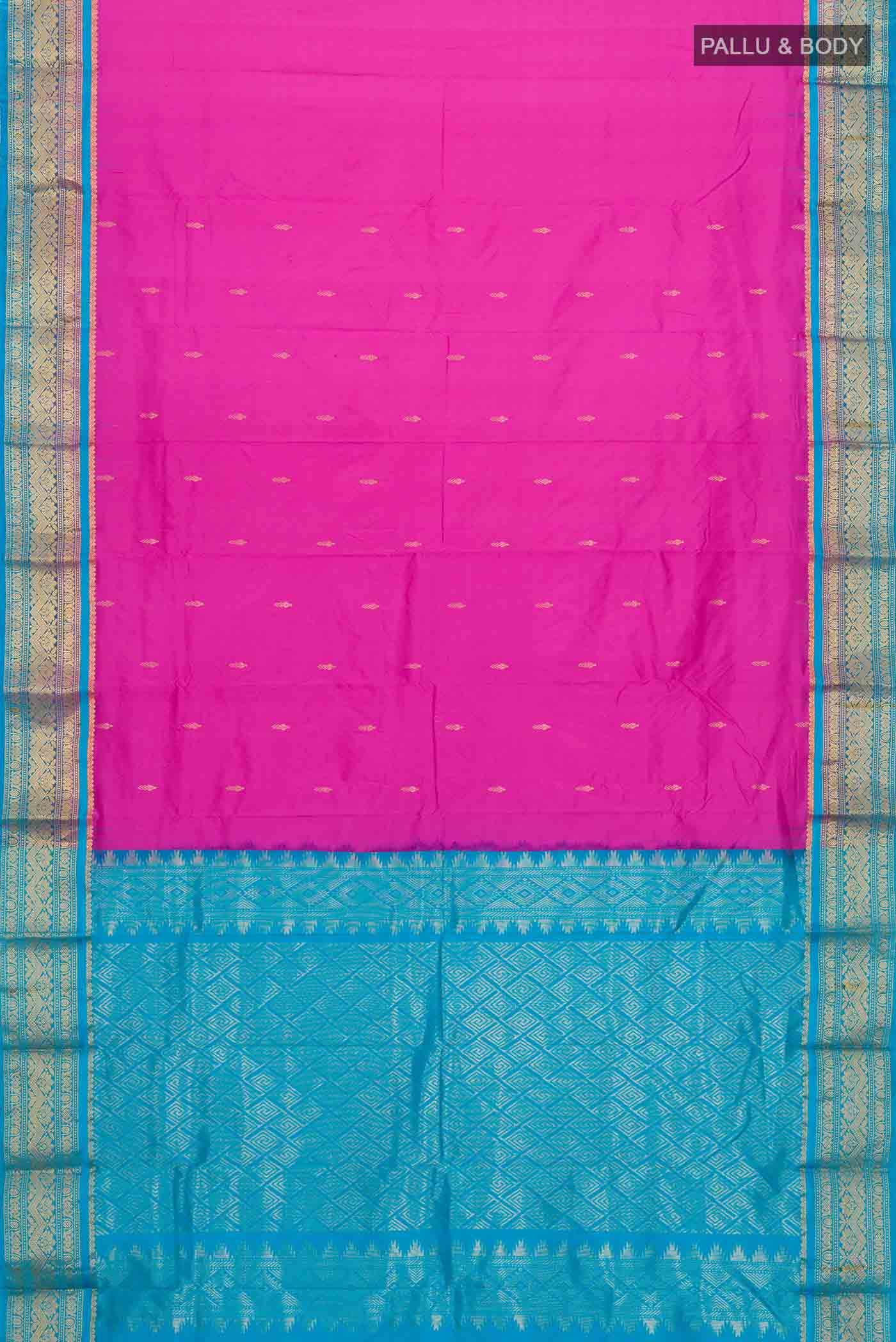 Pink Bangalore Silk Saree
