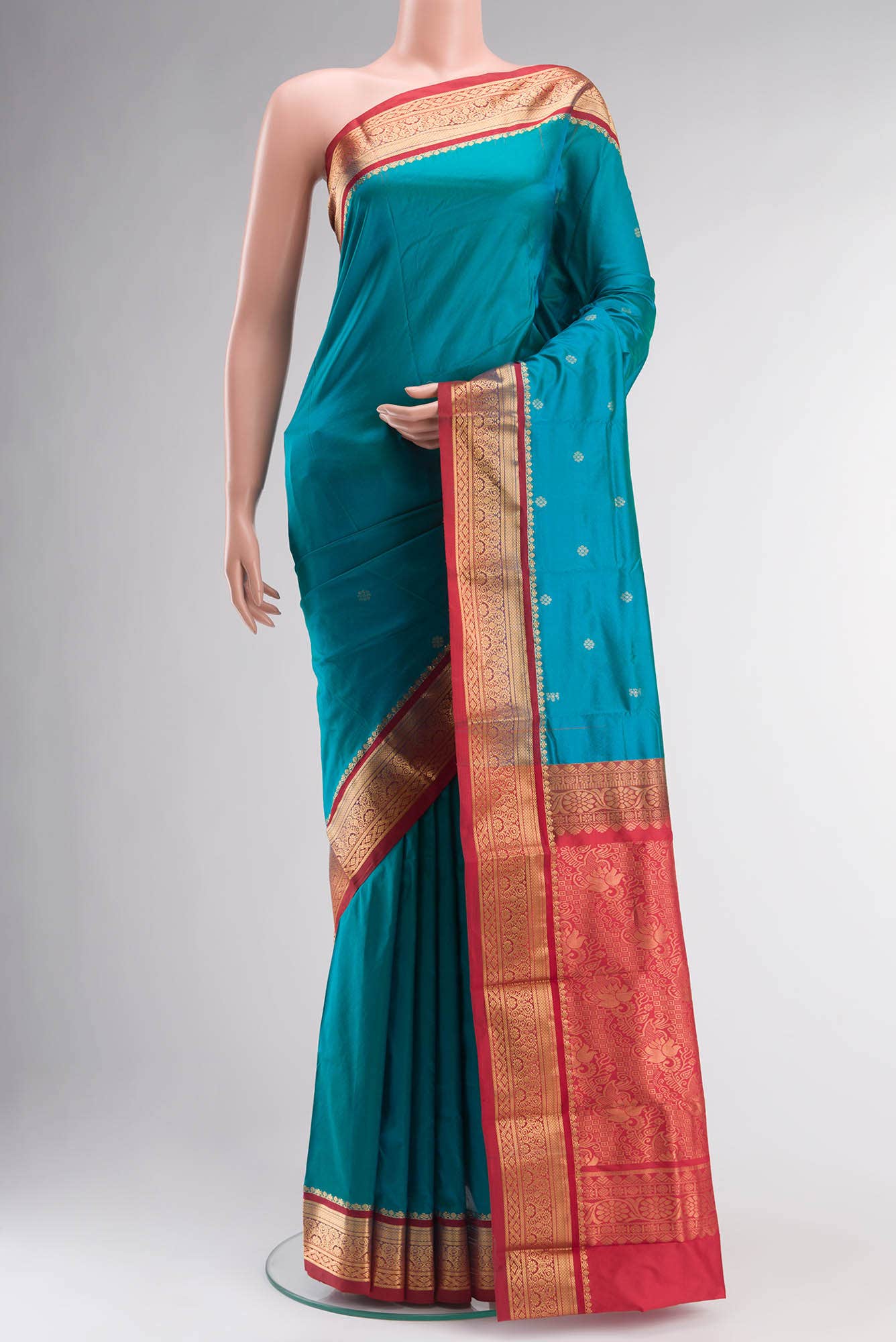 Blue Bangalore Silk Saree