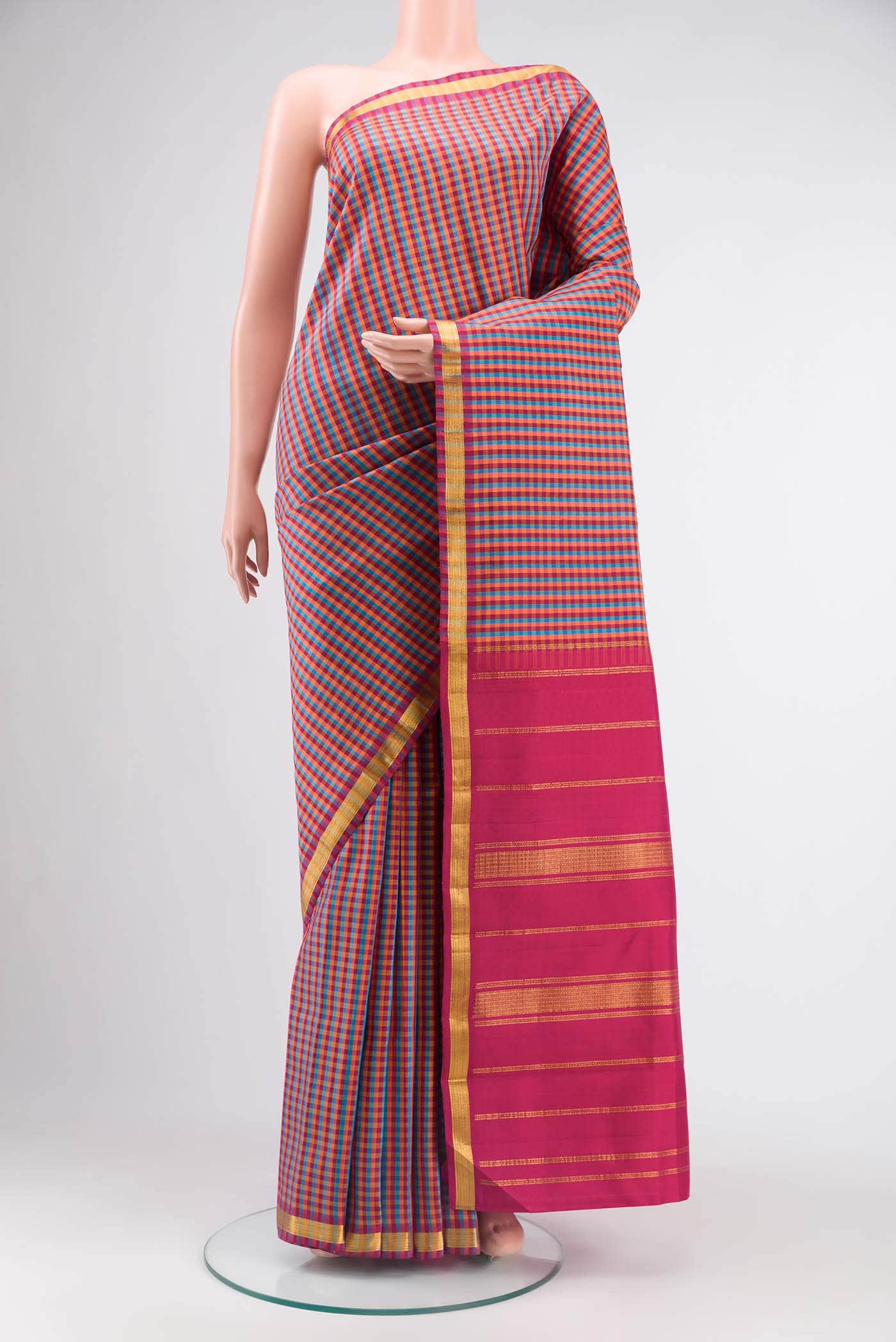 Multi Kanchipuram Silk Saree