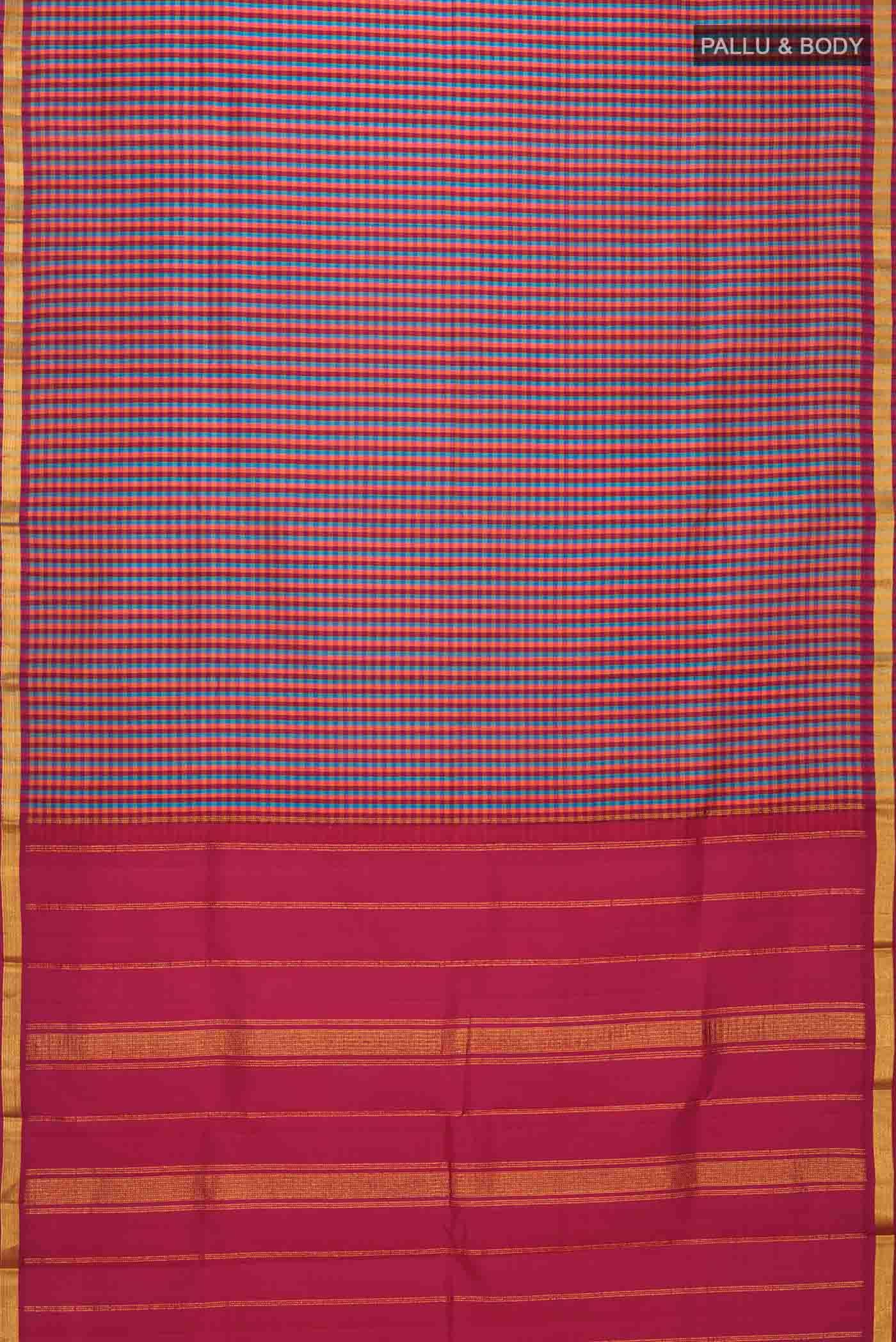 Multi Kanchipuram Silk Saree