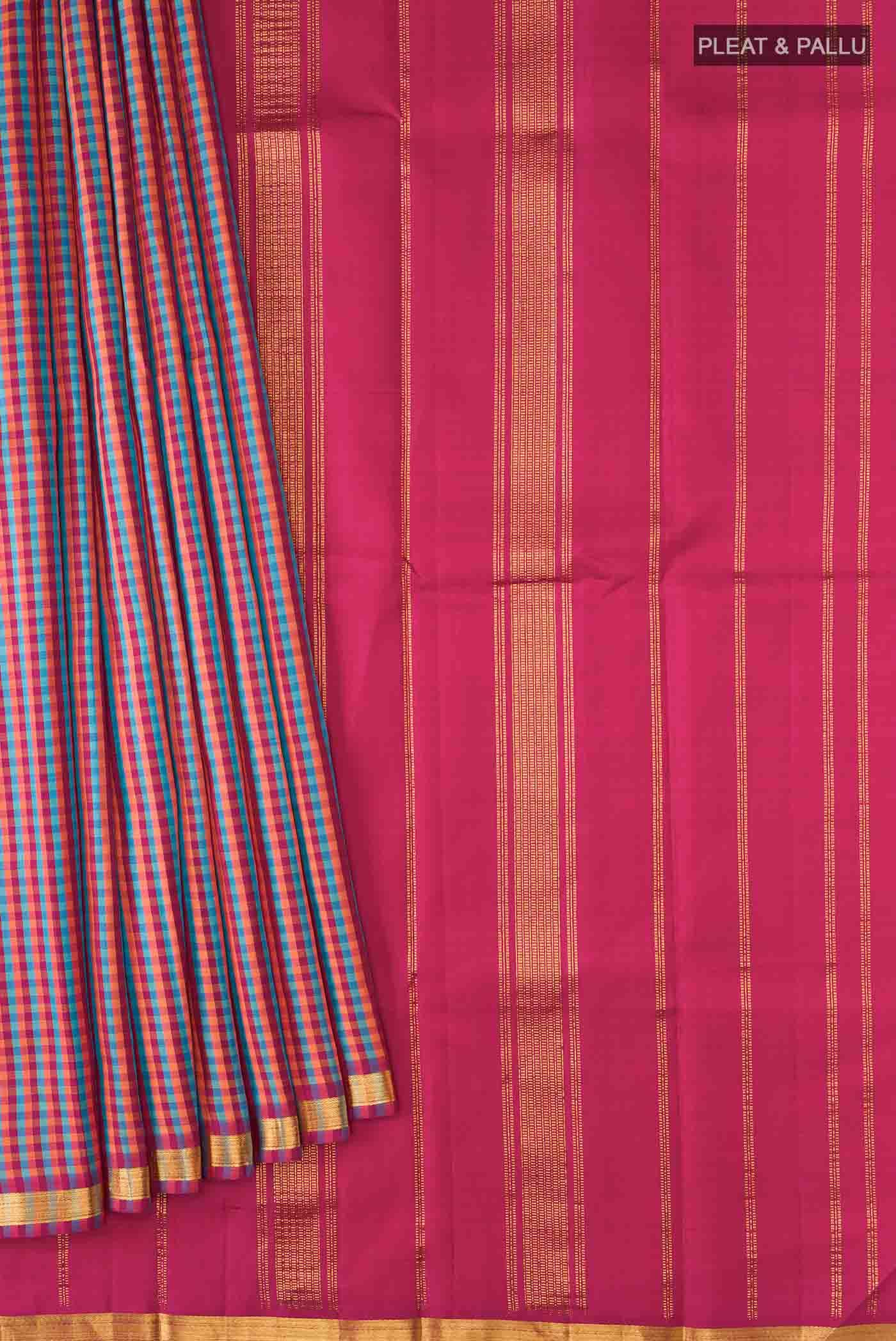 Multi Kanchipuram Silk Saree