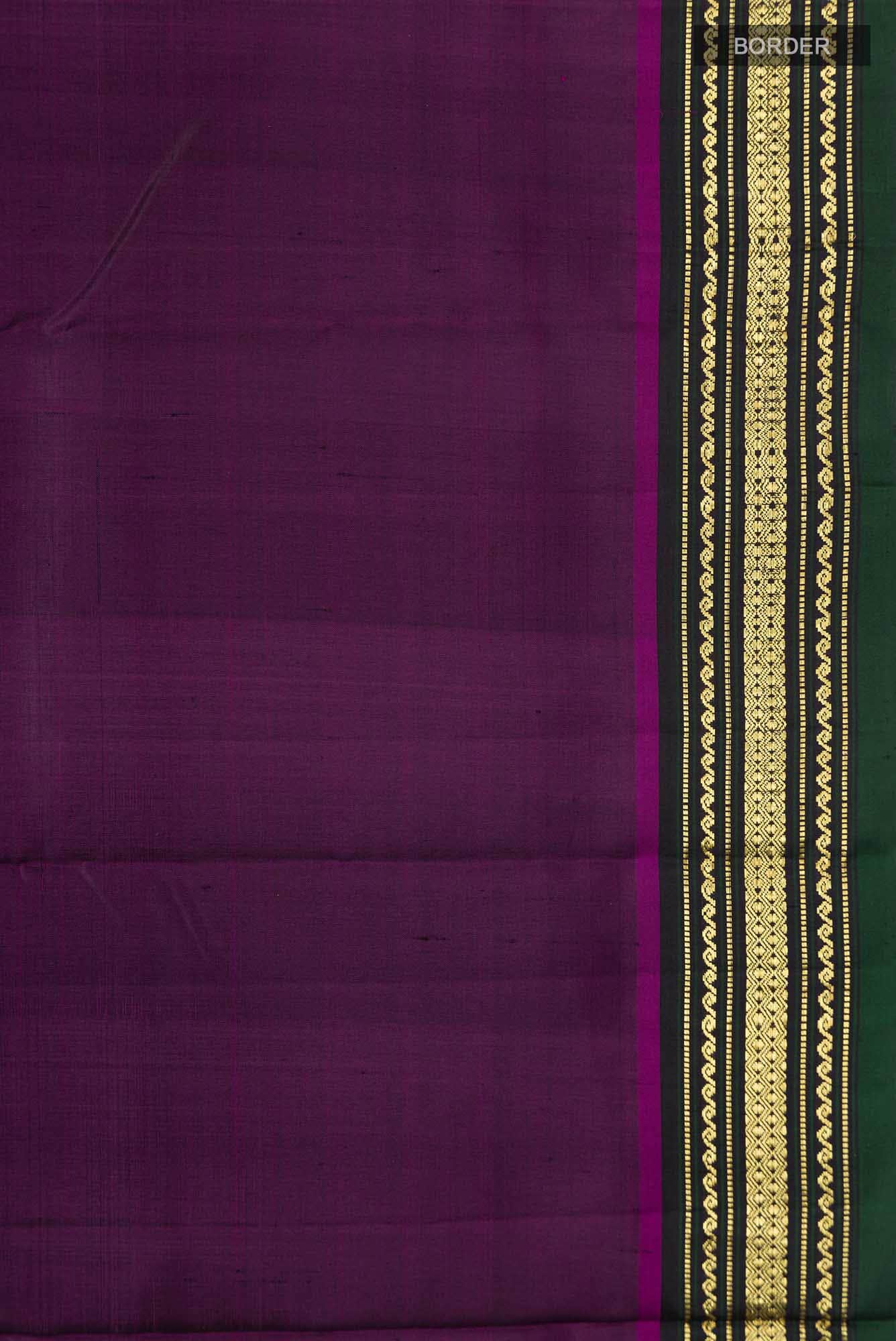 Purple Kanchipuram Silk Saree