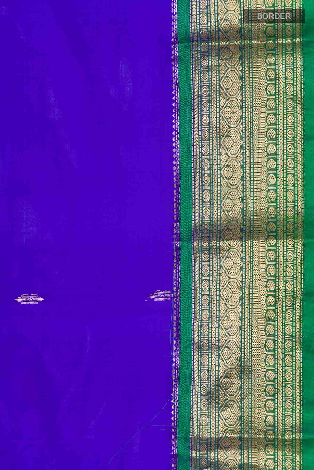 Blue Bangalore Silk Saree