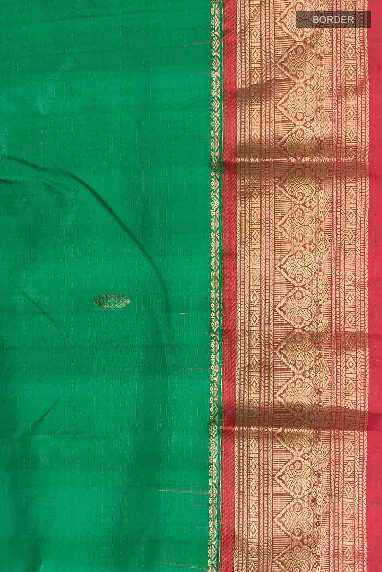 Green Bangalore Silk Saree