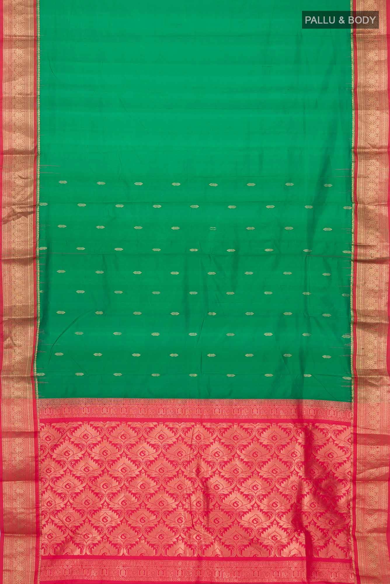 Green Bangalore Silk Saree