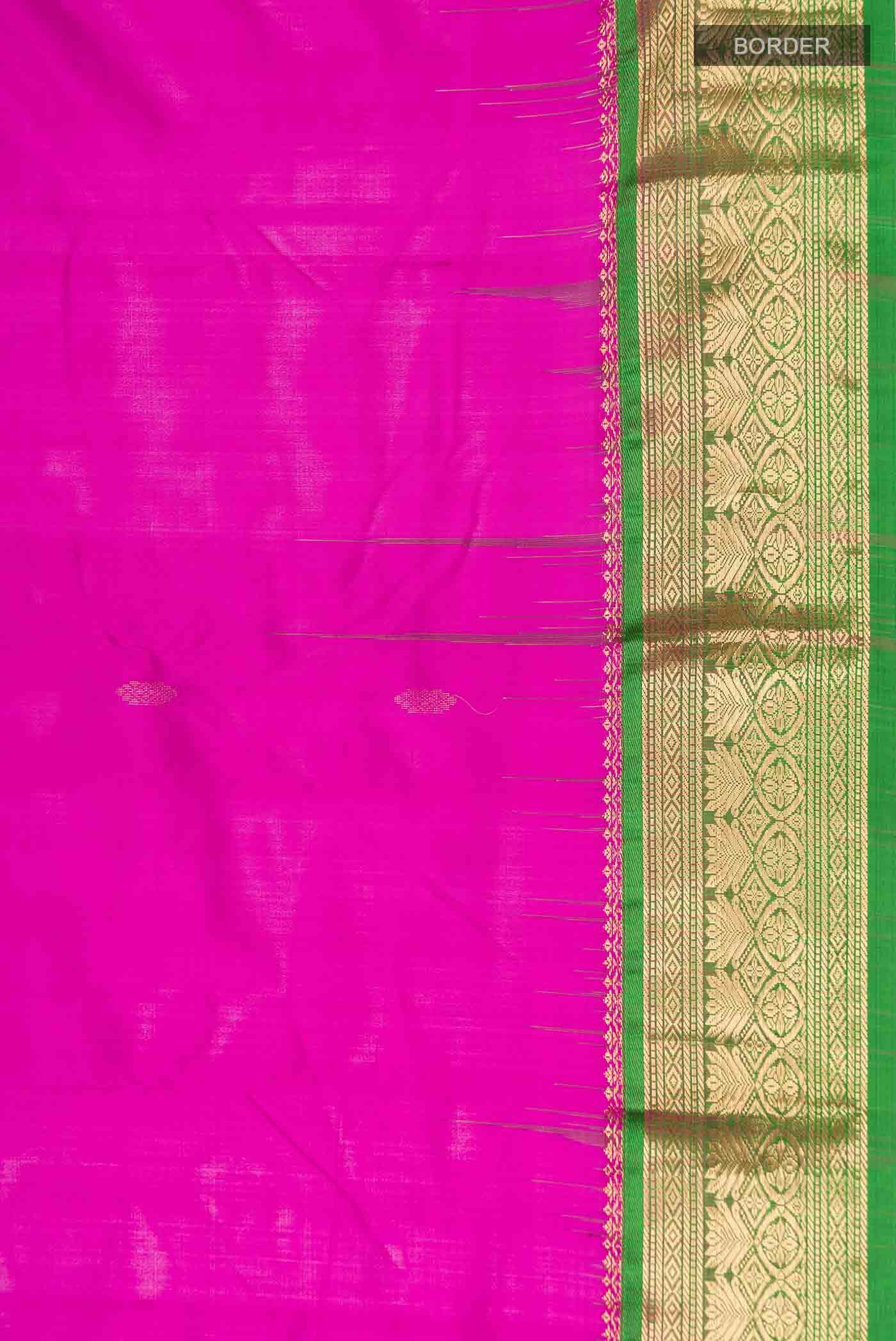 Pink Bangalore Silk Saree