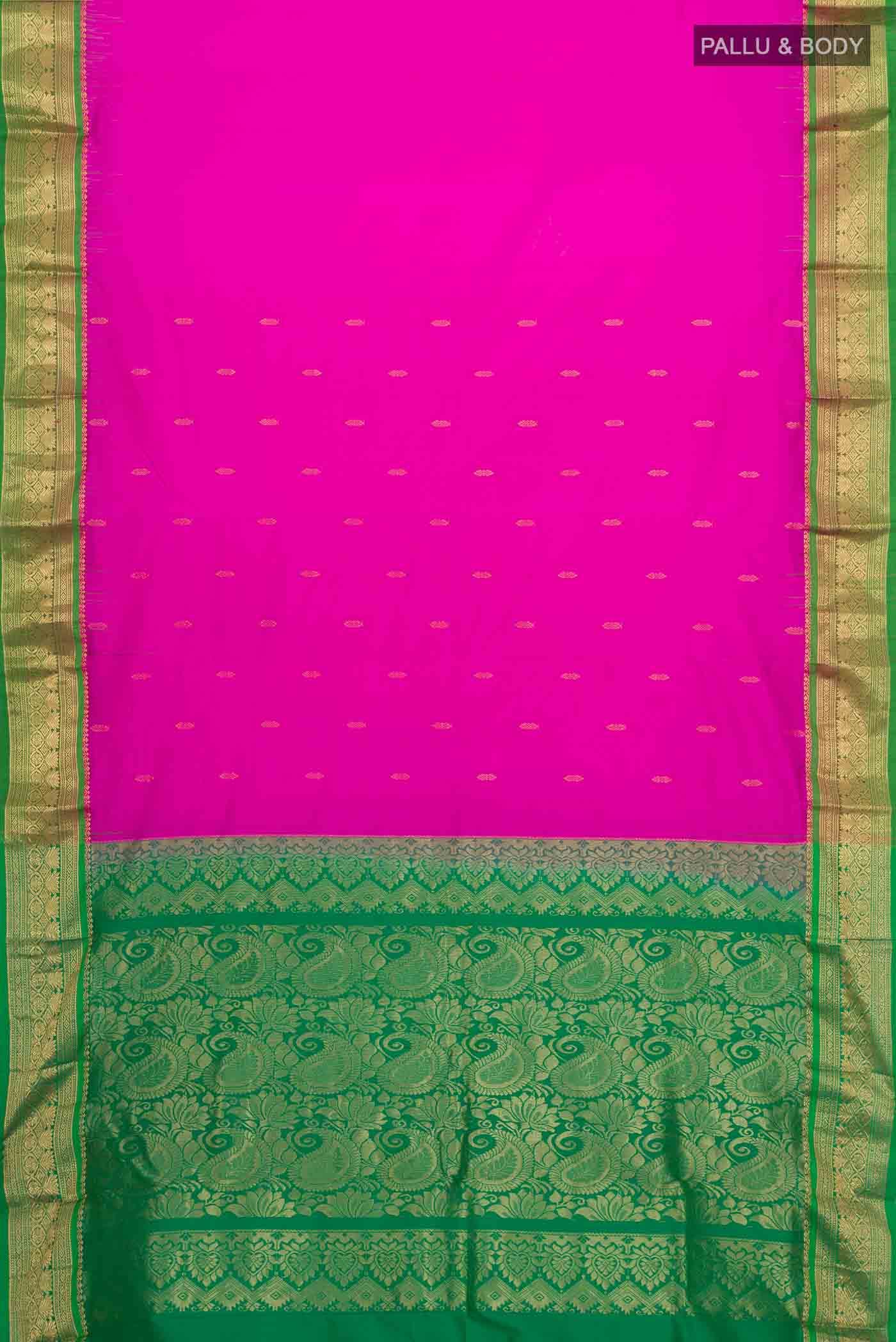 Pink Bangalore Silk Saree