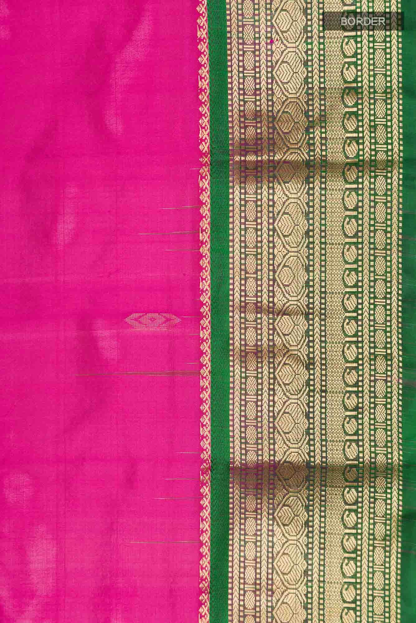Pink Bangalore Silk Saree