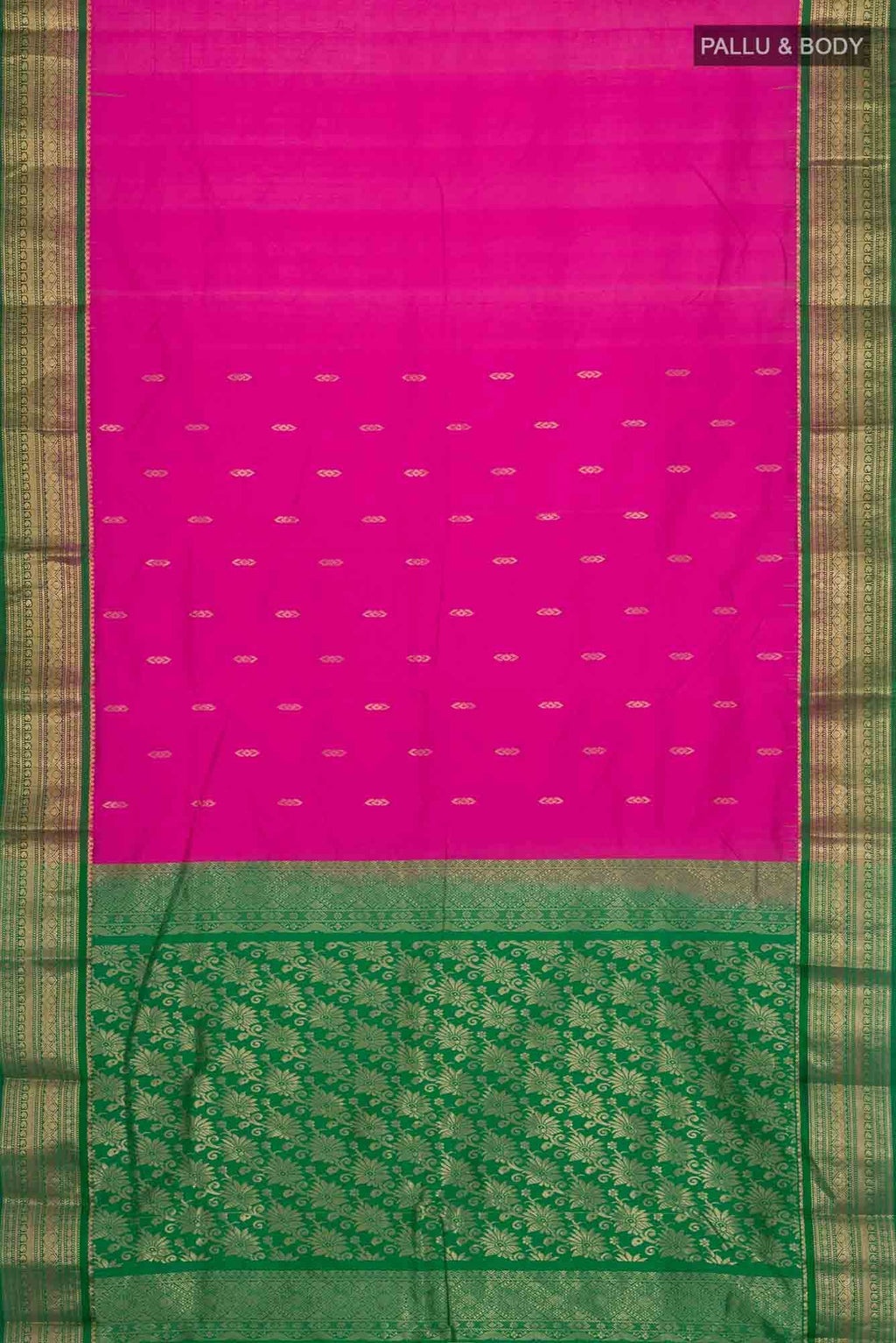 Pink Bangalore Silk Saree