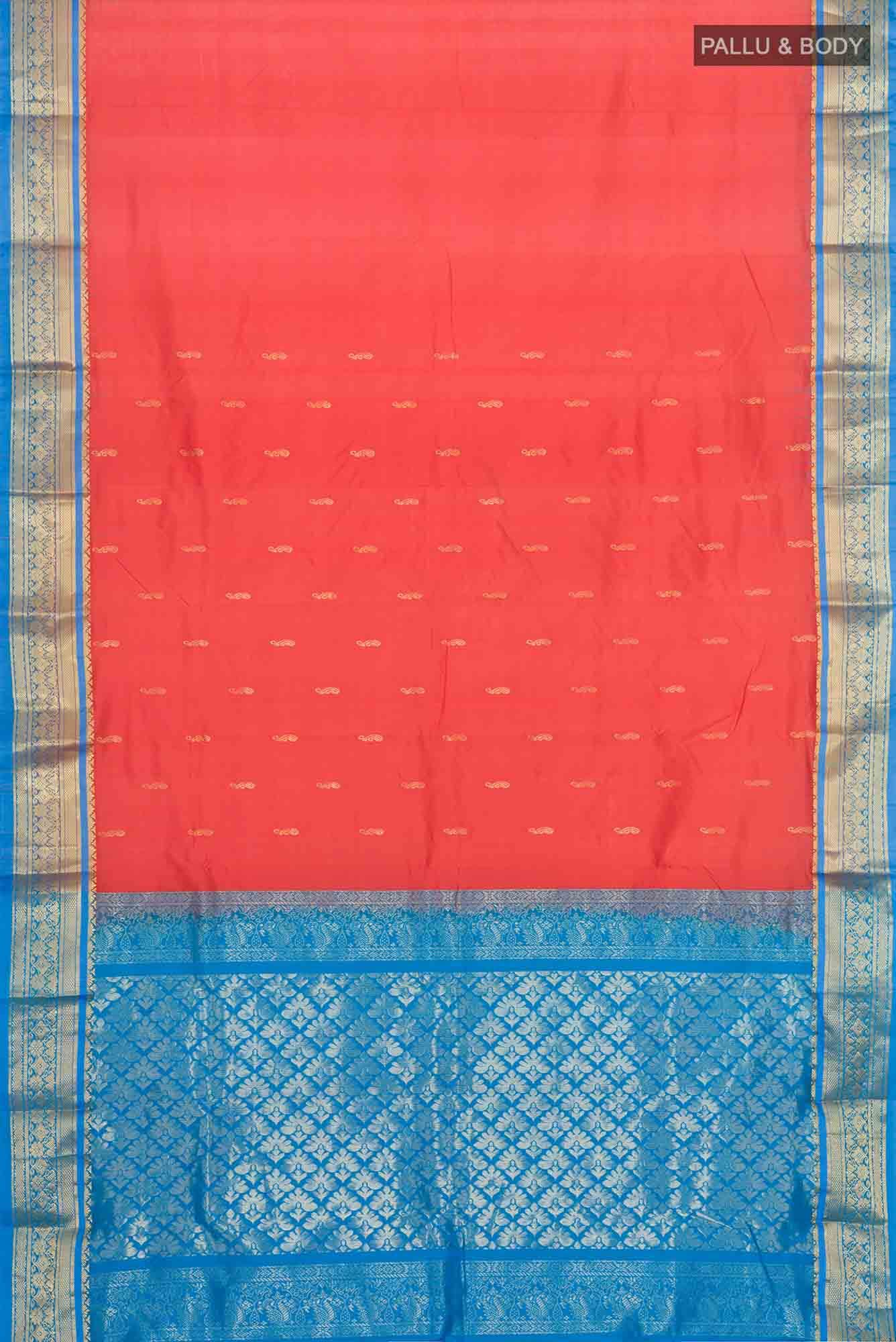 Red Bangalore Silk Saree