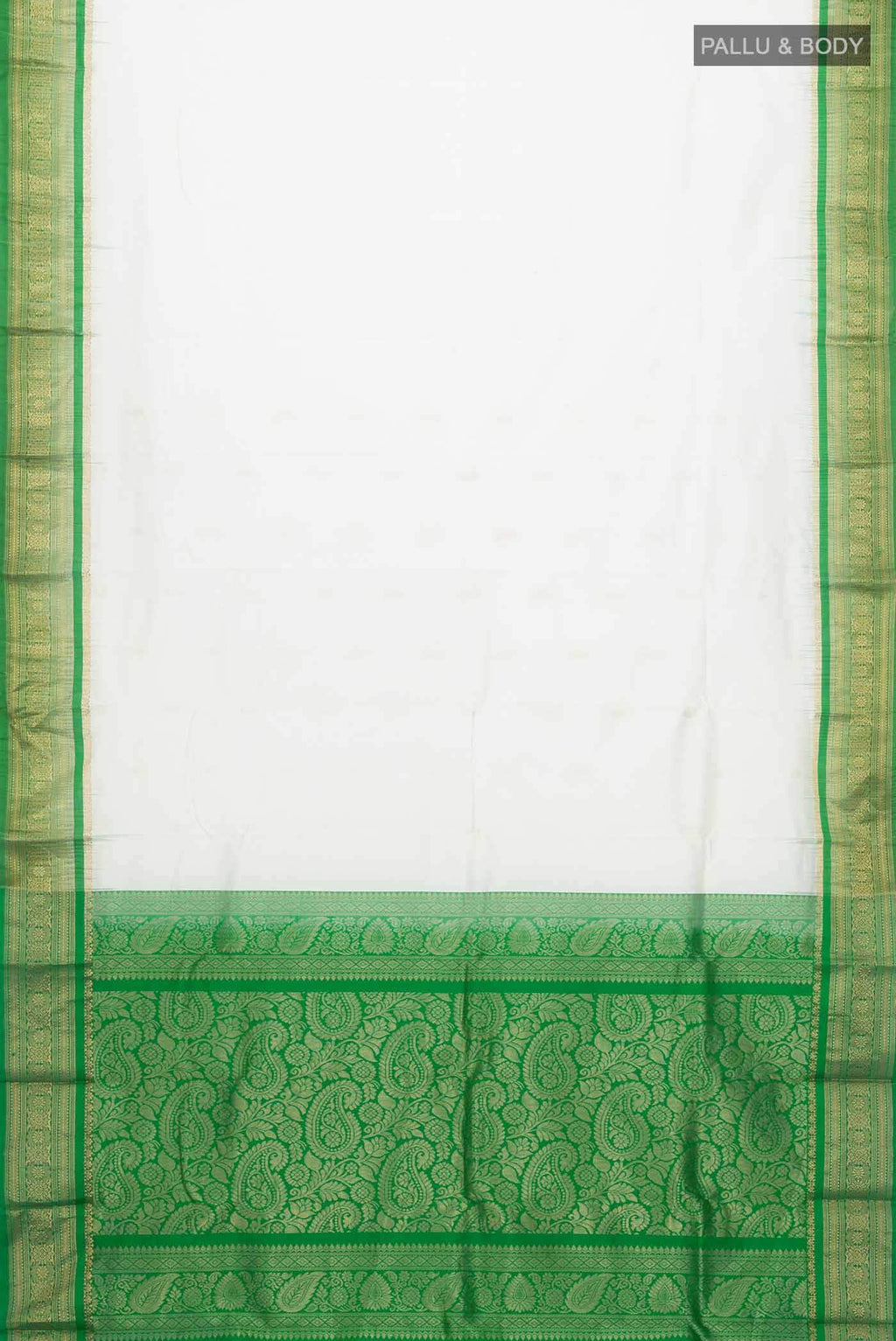 White Bangalore Silk Saree