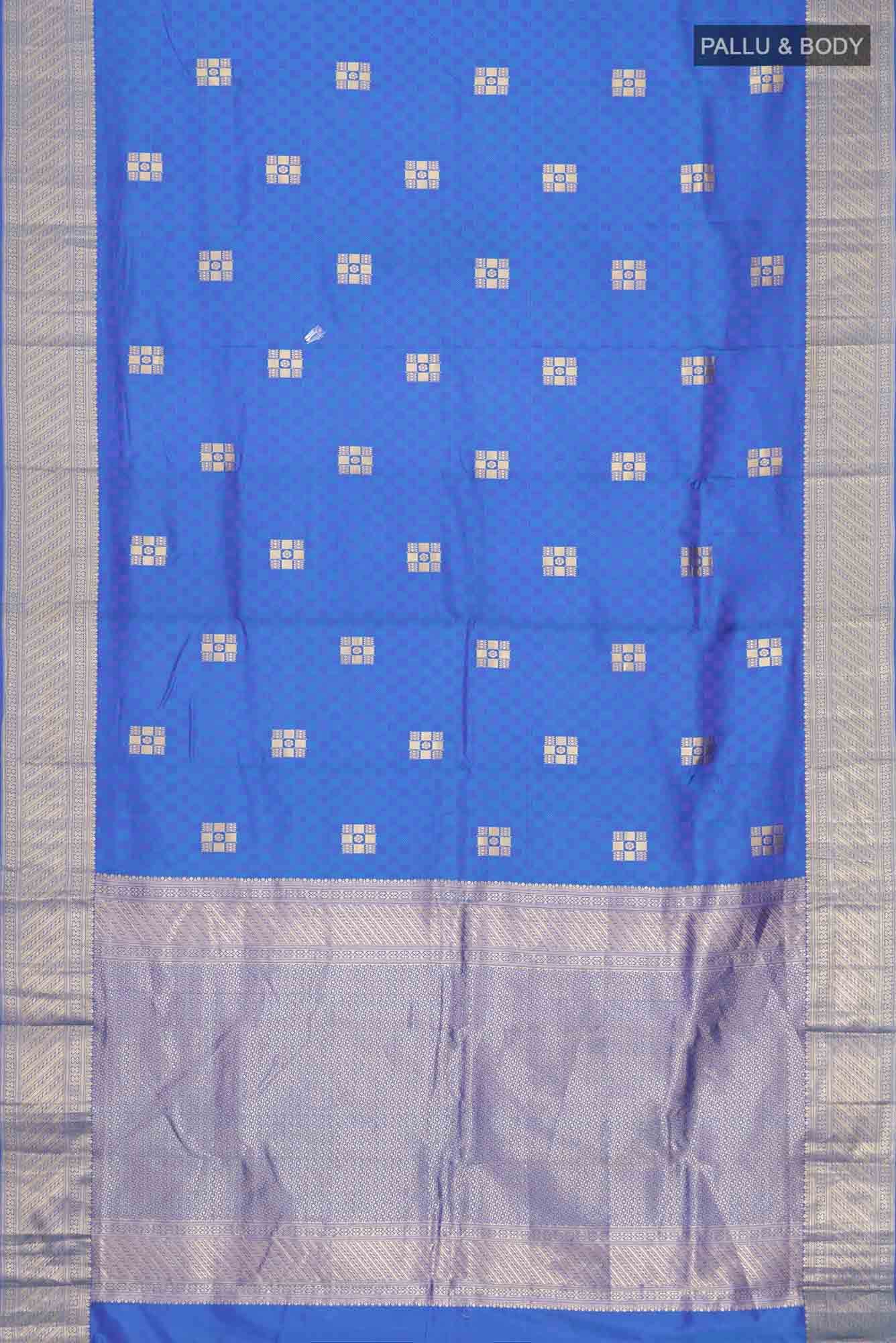 Blue Bangalore Silk Saree
