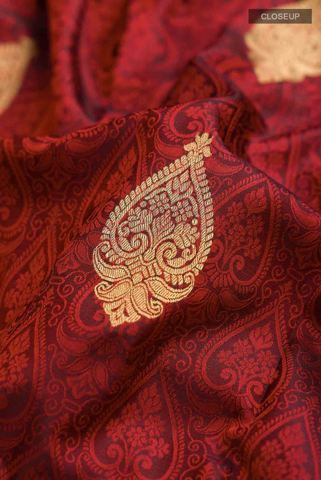 Maroon Kanchipuram Silk Saree