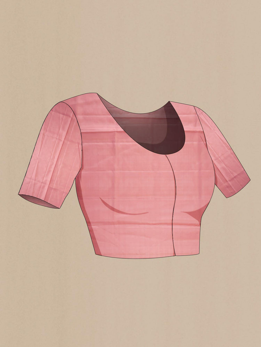 Rose Gold Soft Silk Saree