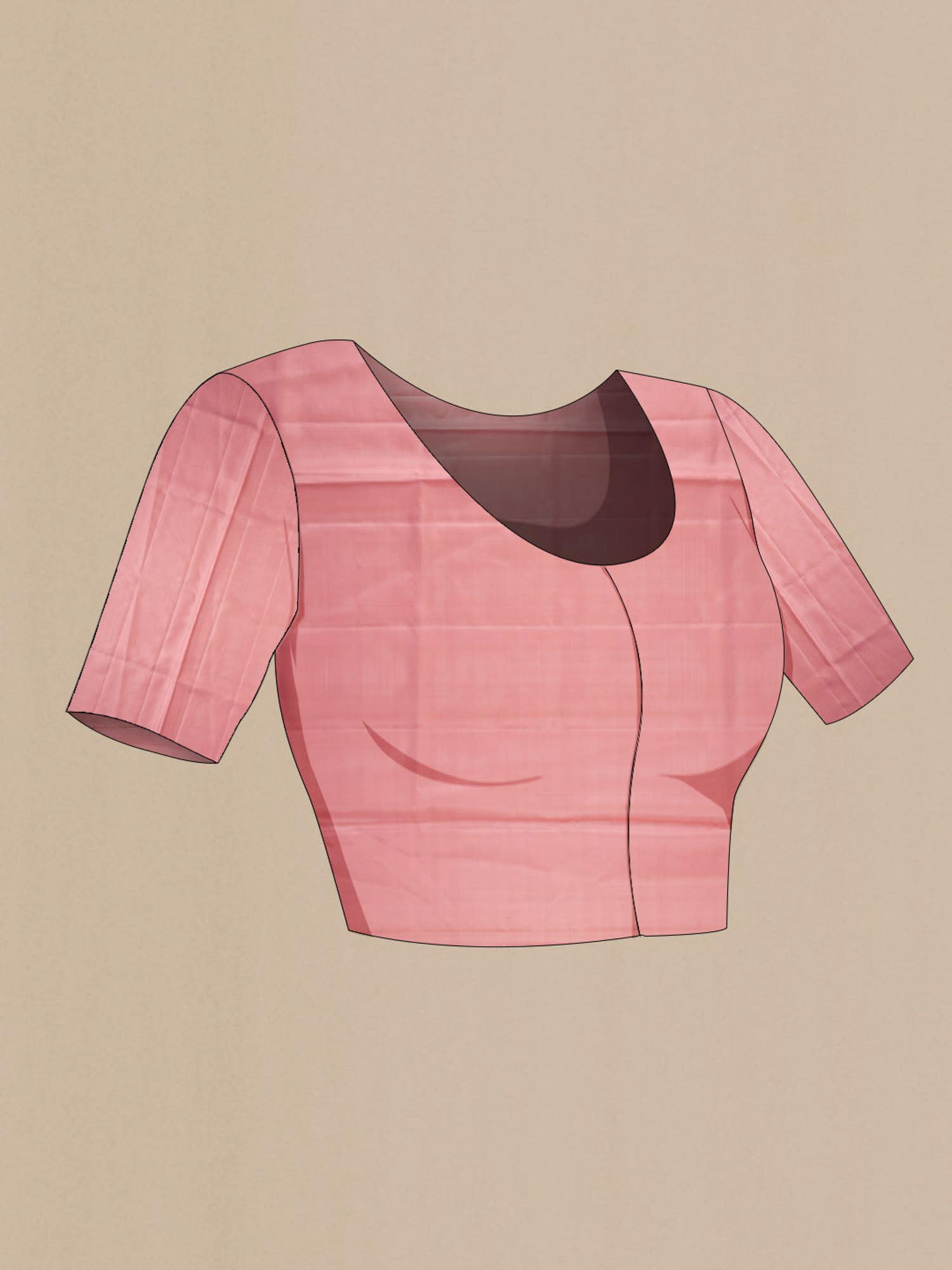 Rose Gold Soft Silk Saree