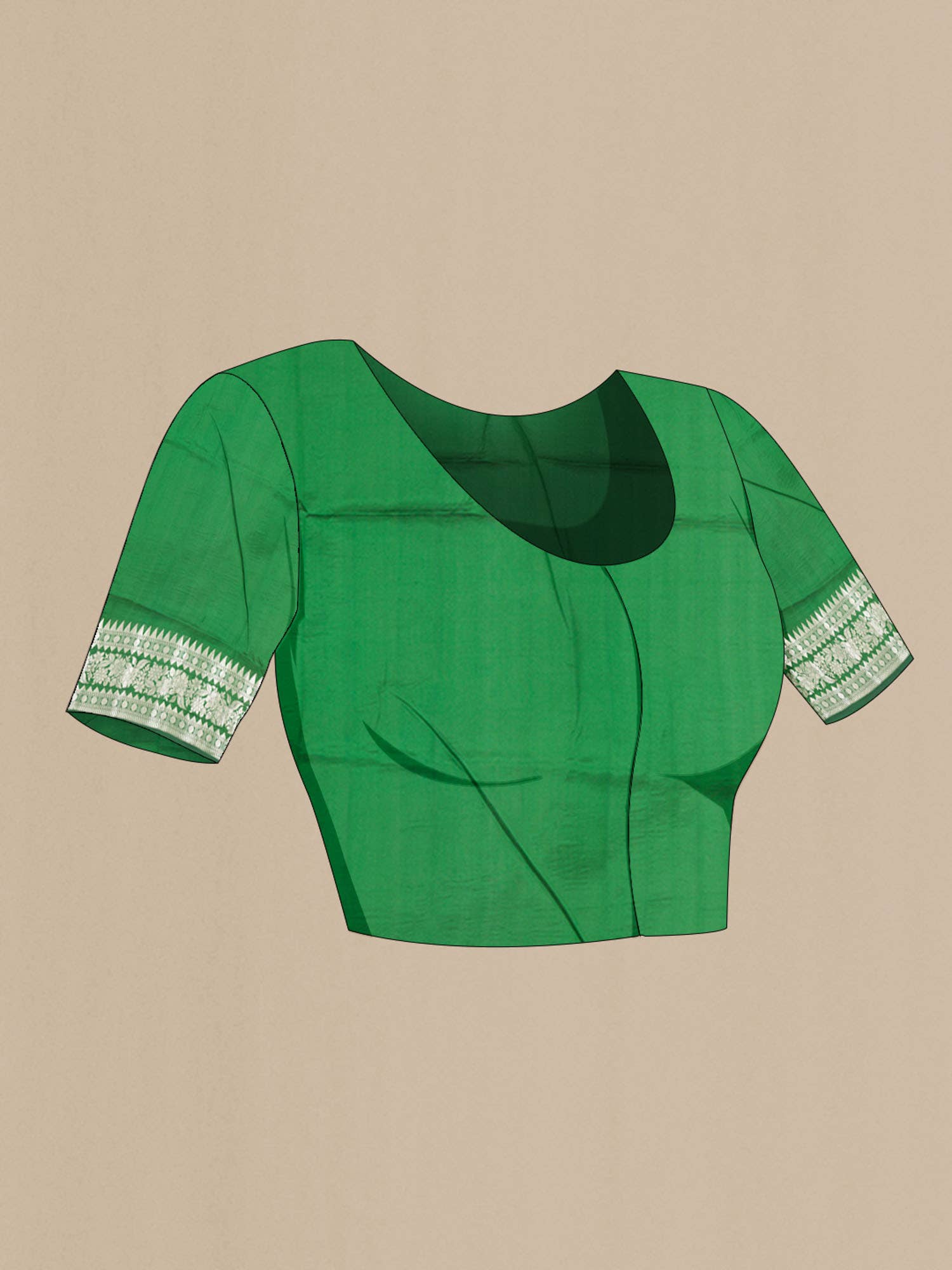 Green Banarasi Katan Silk Saree
