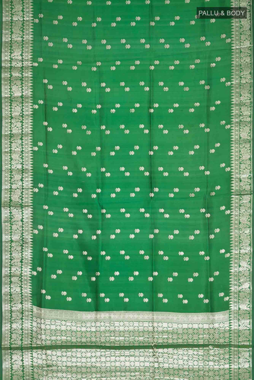 Green Banarasi Katan Silk Saree
