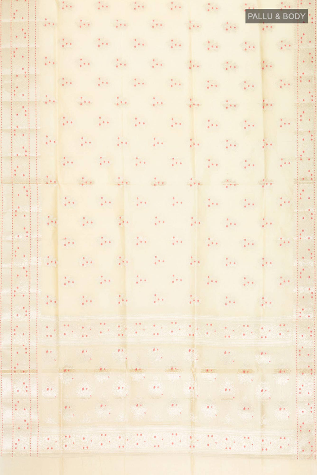 Beige Banarasi Raw Silk Saree